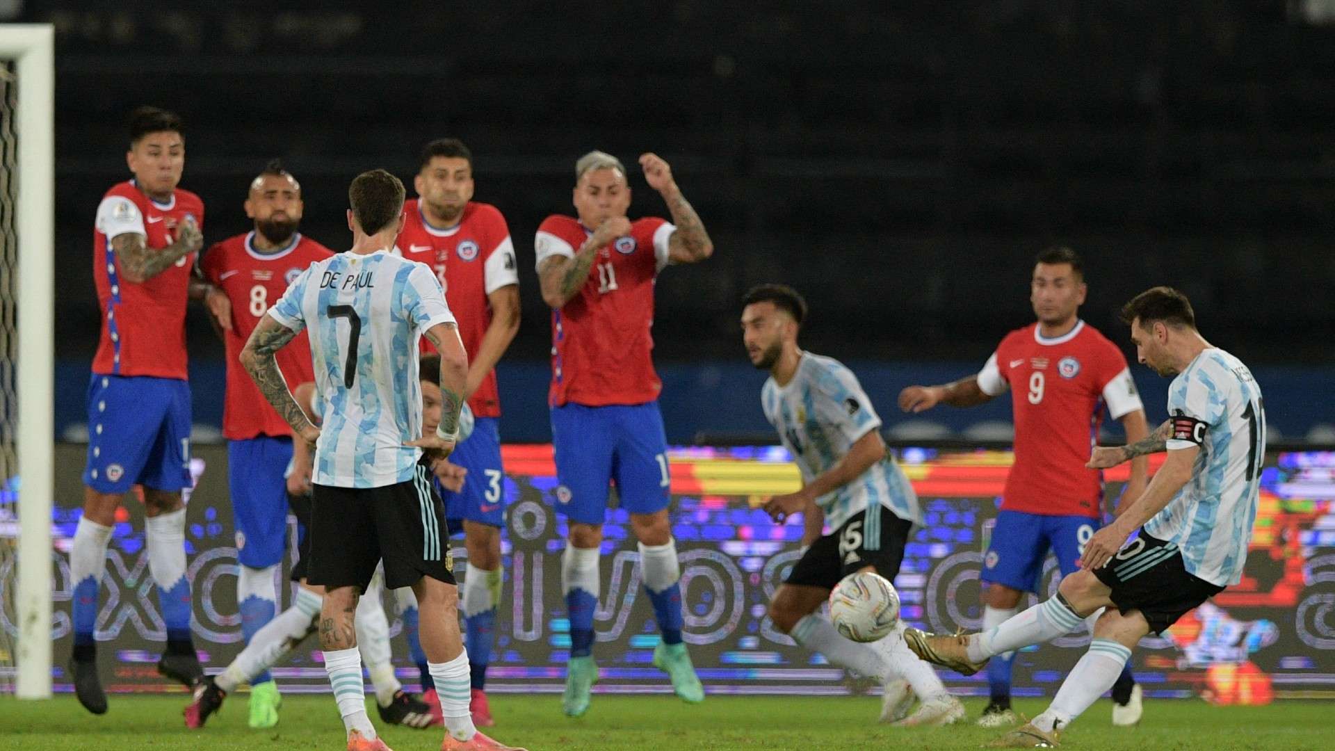 Lionel Messi Argentina Chile Copa America 14062021