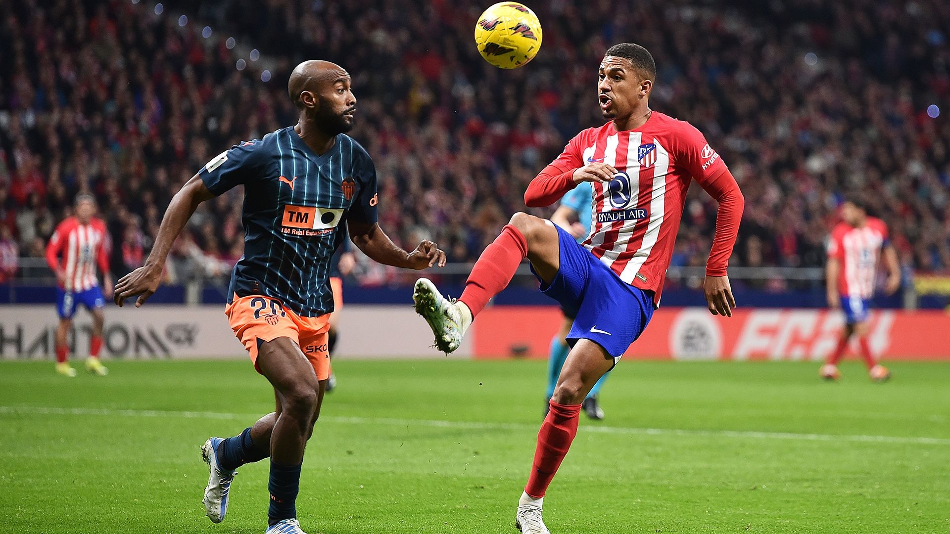 Foulquier Samuel Lino Atletico Madrid Valencia LaLiga 2023-24