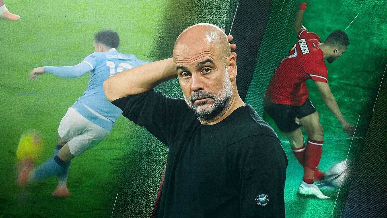 pep guardiola - amr el solia - rayan cherki GOAL ONLY