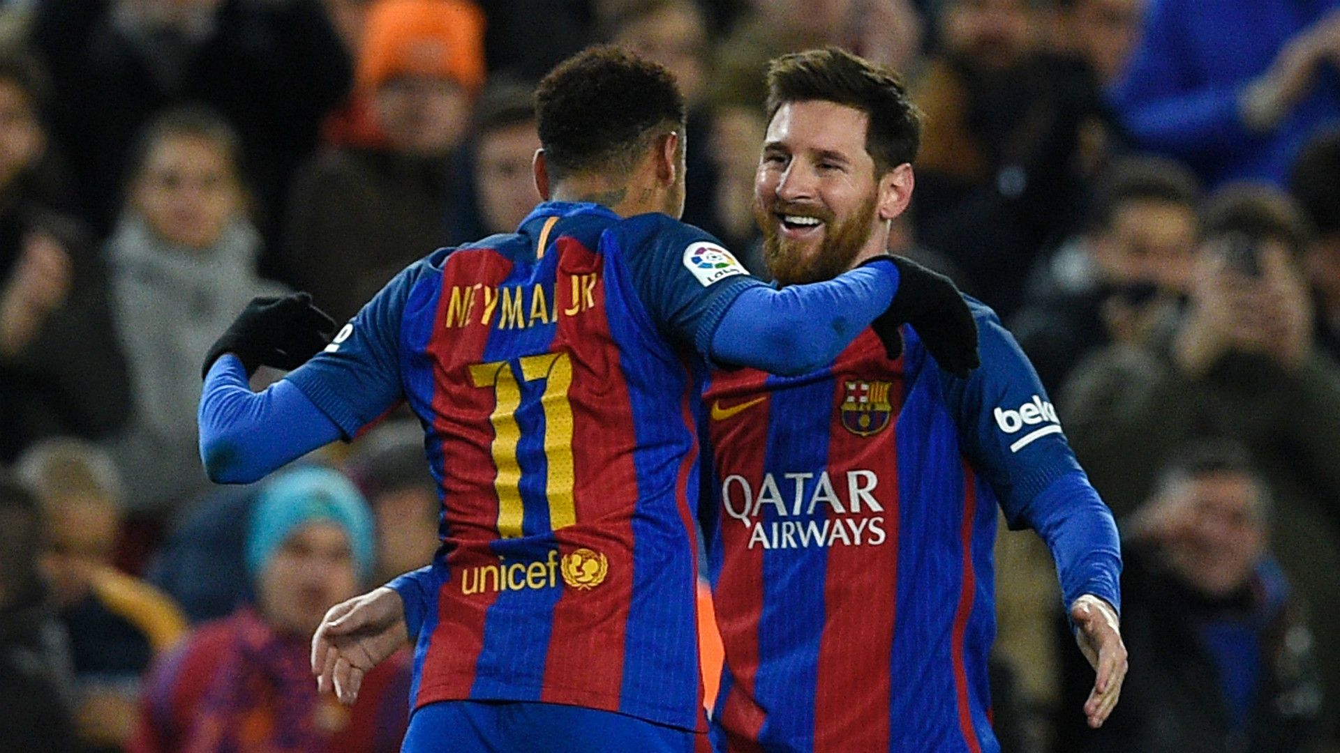 Lionel Messi Neymar Barcelona Athletic Bilbao Copa del Rey