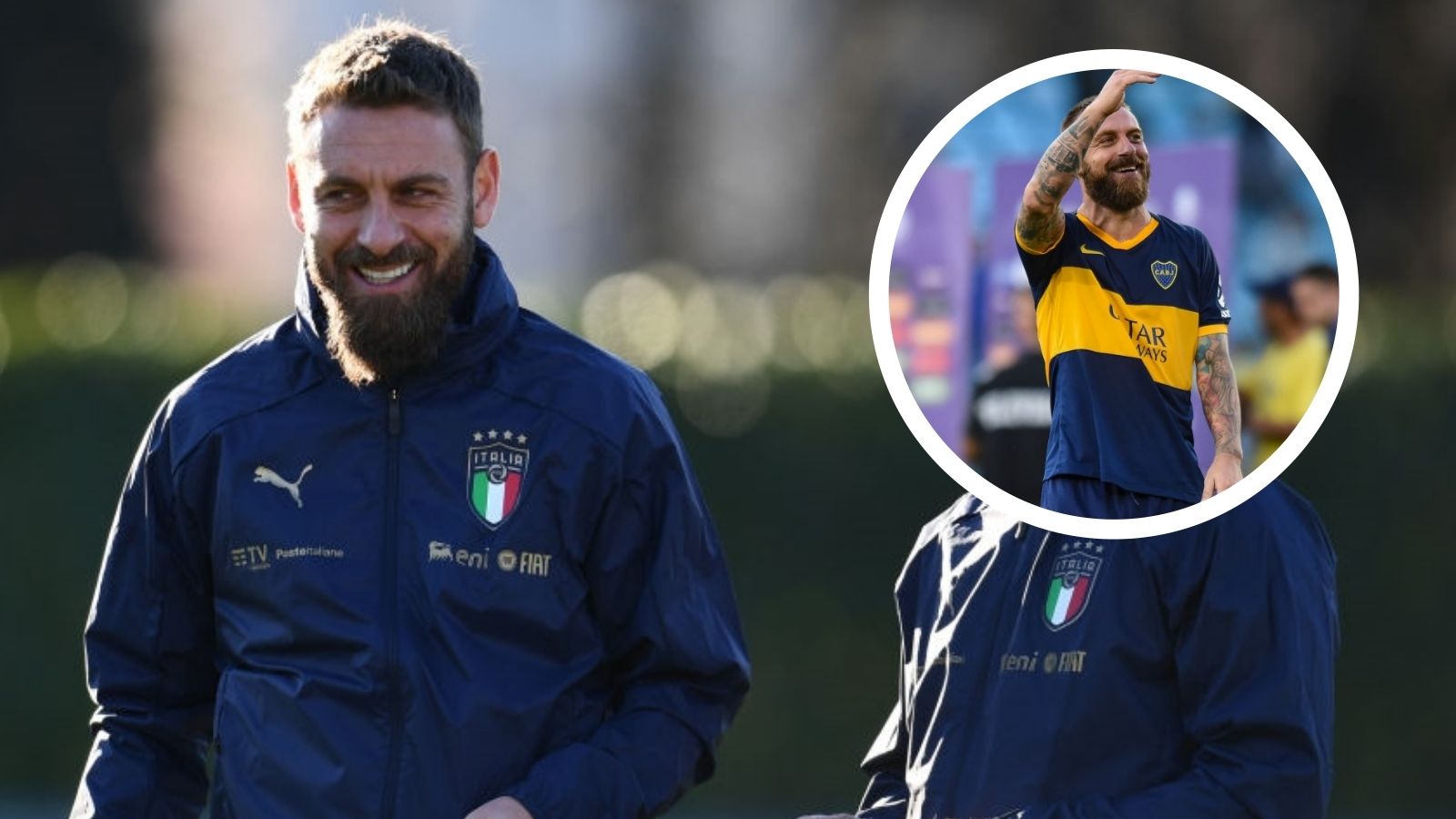 daniele de rossi como colaborador técnico de italia y jugador de boca