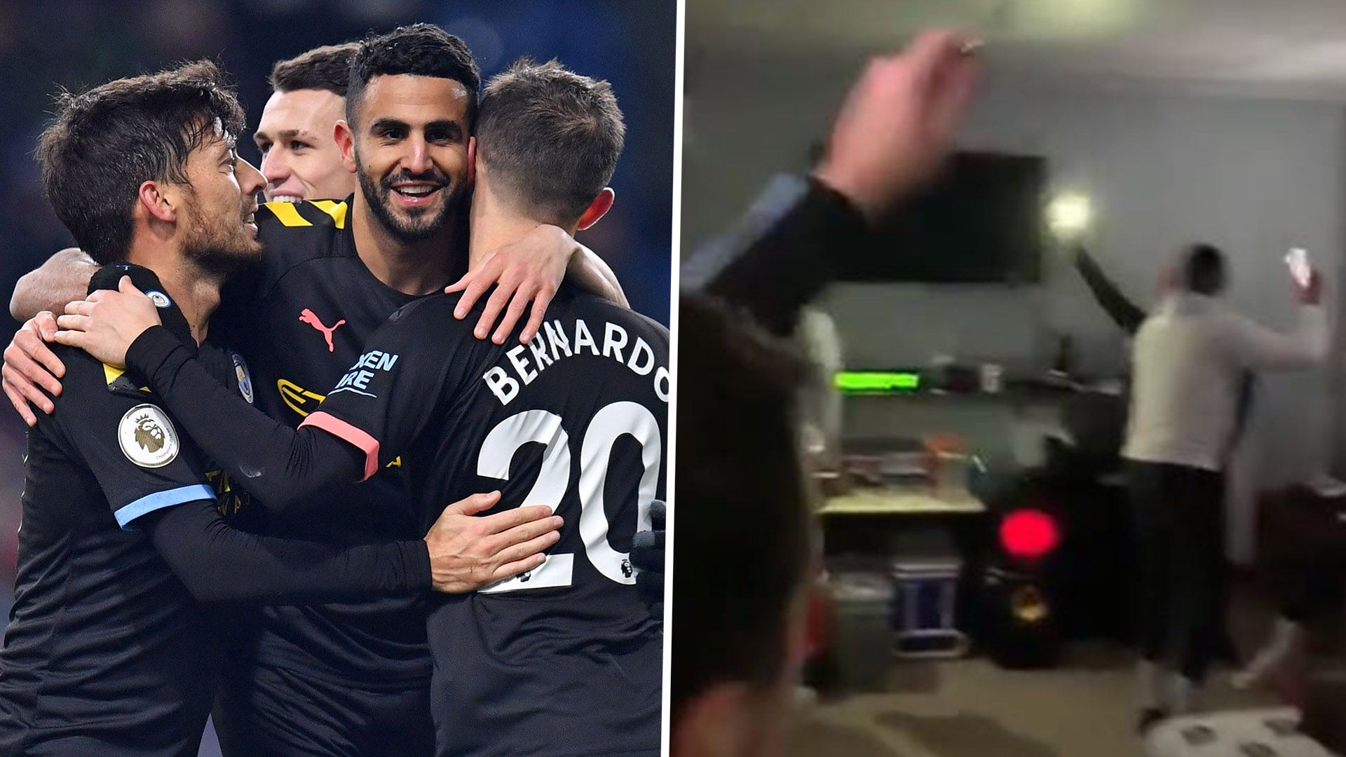 Manchester City Celebrating