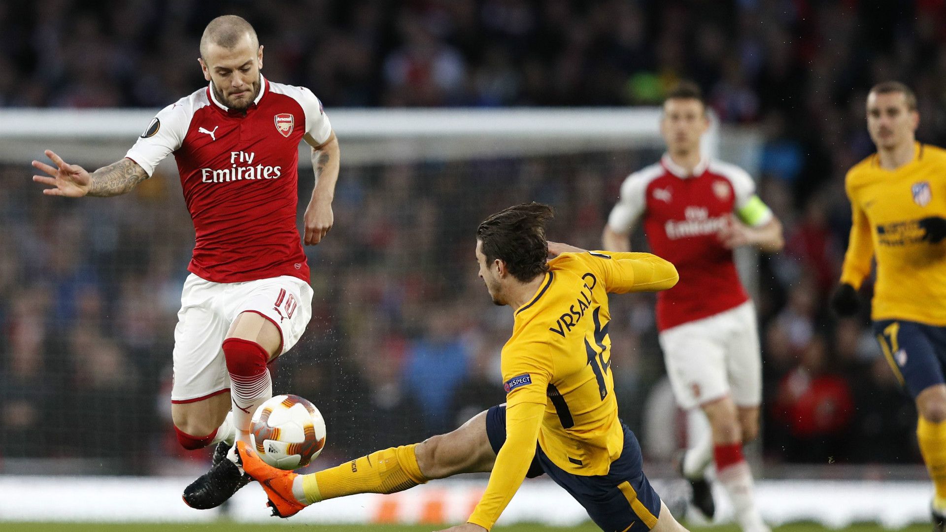 Sime Vrsaljko Arsenal Atletico Madrid Europa League