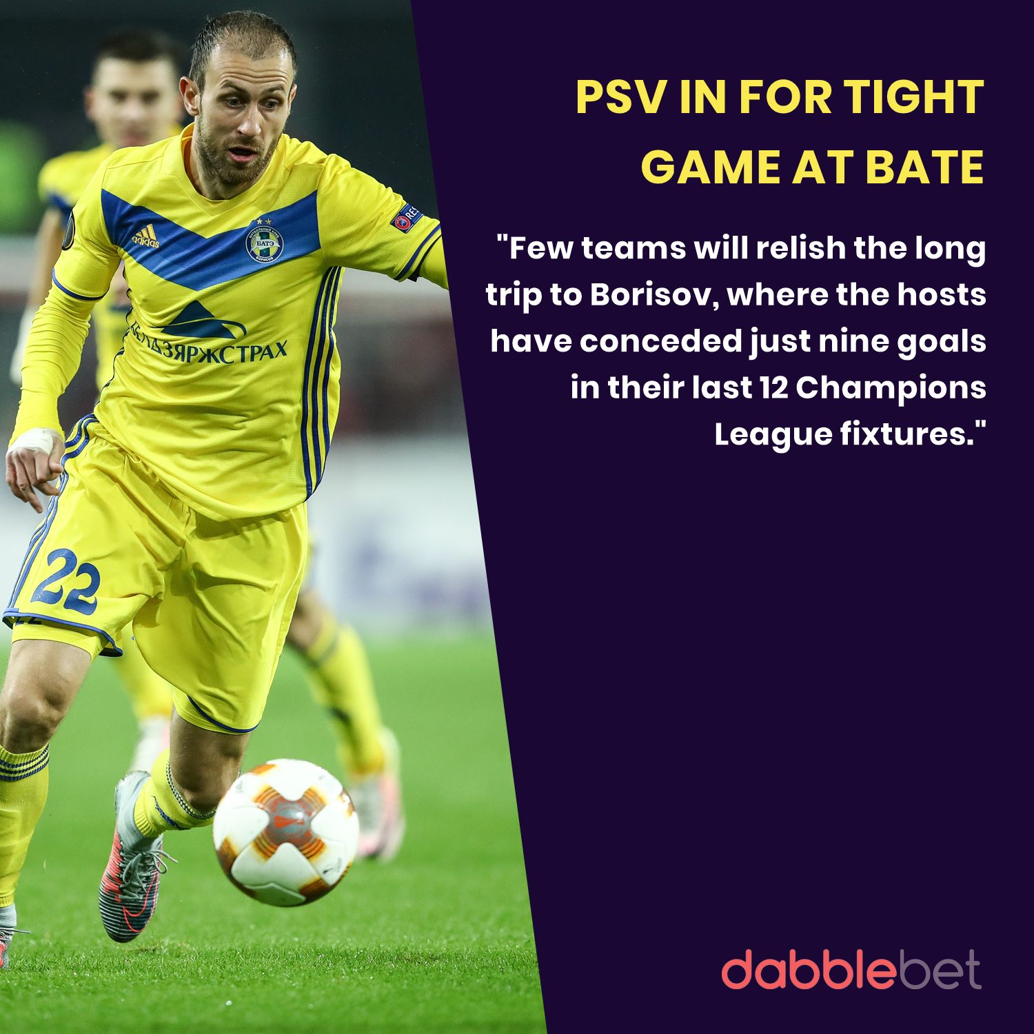 Bate Borisov PSV graphic