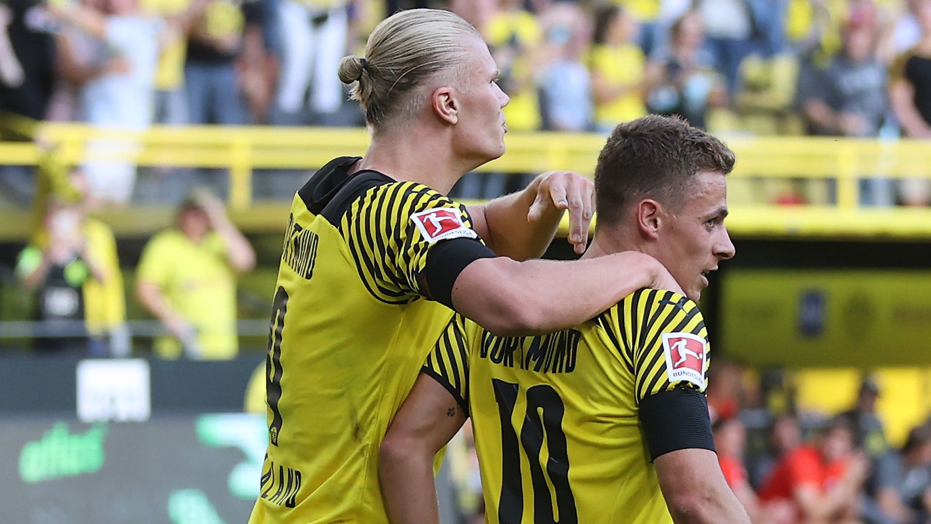 Erling Haaland Thorgan Hazard Borussia Dortmund 0821