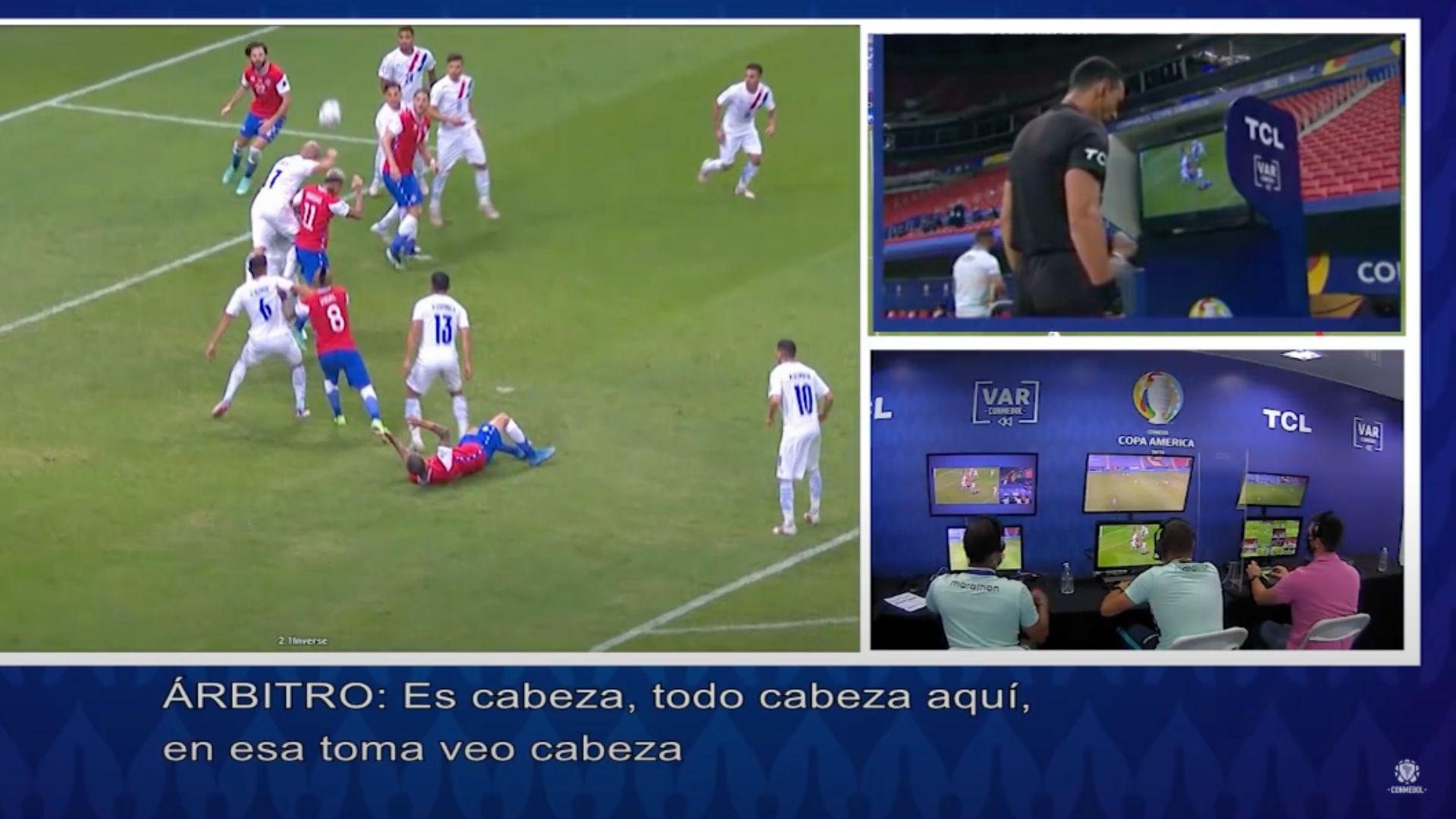 240621 Chile Paraguay penal Carlos González Wilmar Roldán VAR