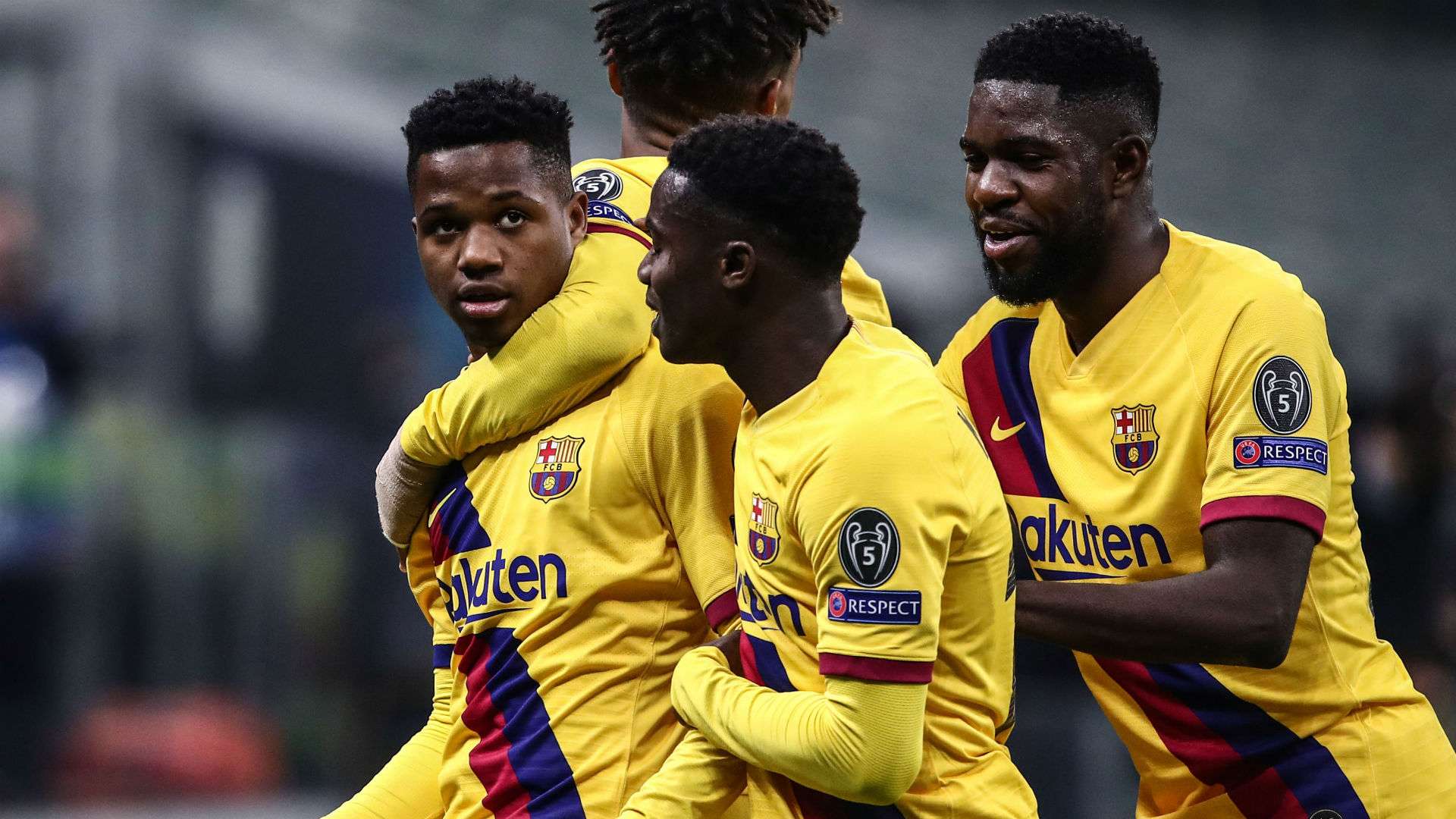 Ansu Fati Inter Barcelona Champions League