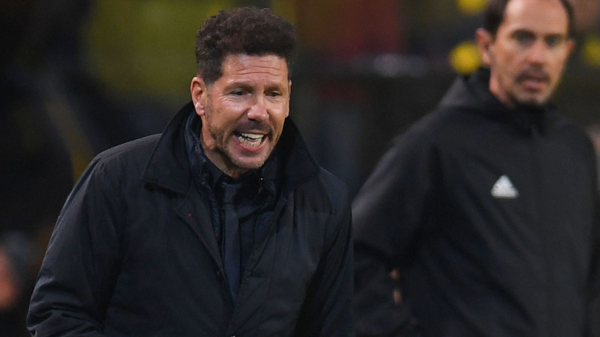 Simeone en el Dortmund - Atlético (4-0)