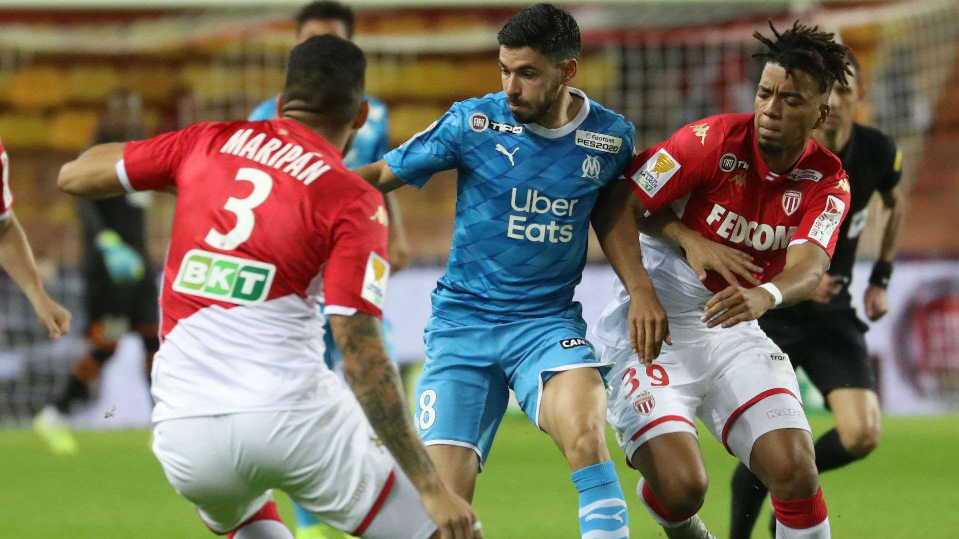 Morgan Sanson Benjamin Henrichs Monaco Marseille Coupe de la Ligue 30102019