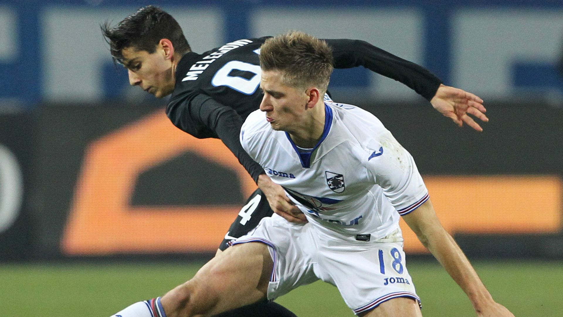 Filippo Melegoni Dennis Praet Atalanta Sampdoria Serie A 22012017