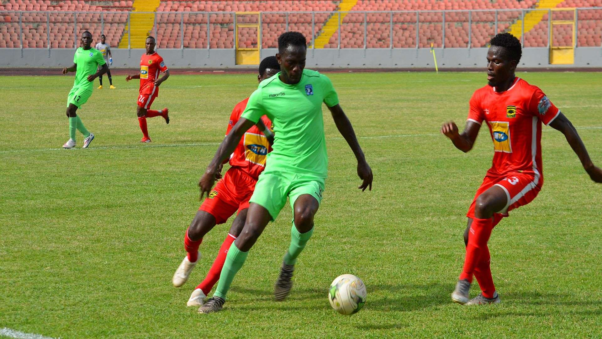 Mohammed Amadu of Bechem United against Kotoko