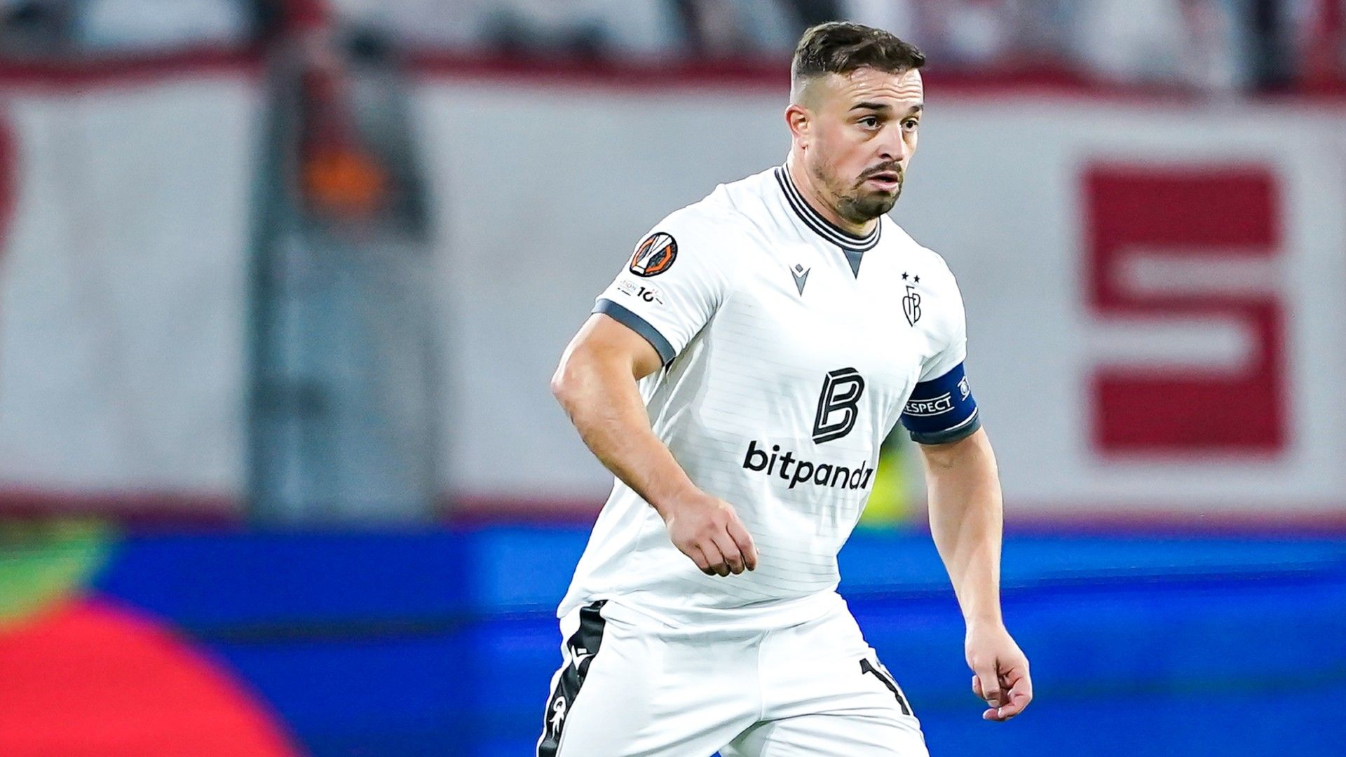 Xherdan Shaqiri of Basel controls the ball 