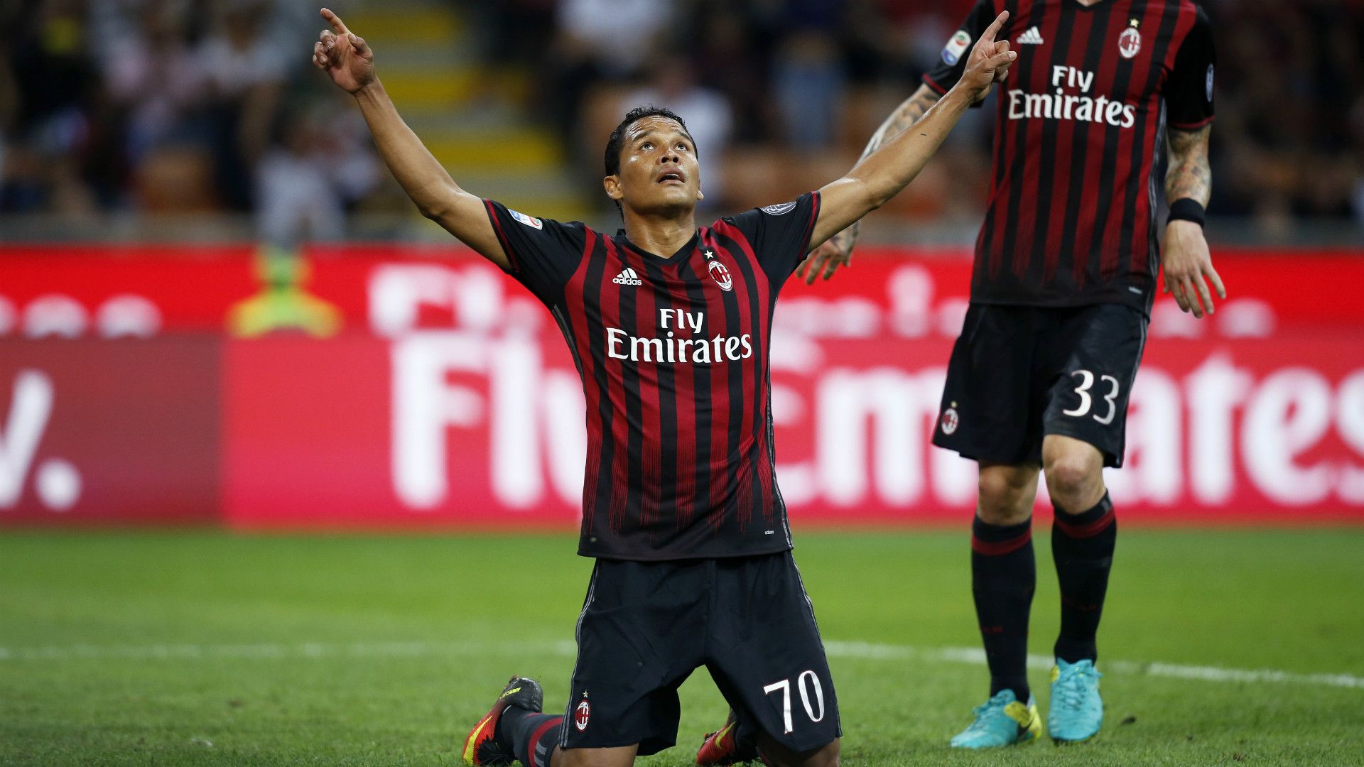 Carlos Bacca Milán vs Sassuolo / SERIE A 2016-2017