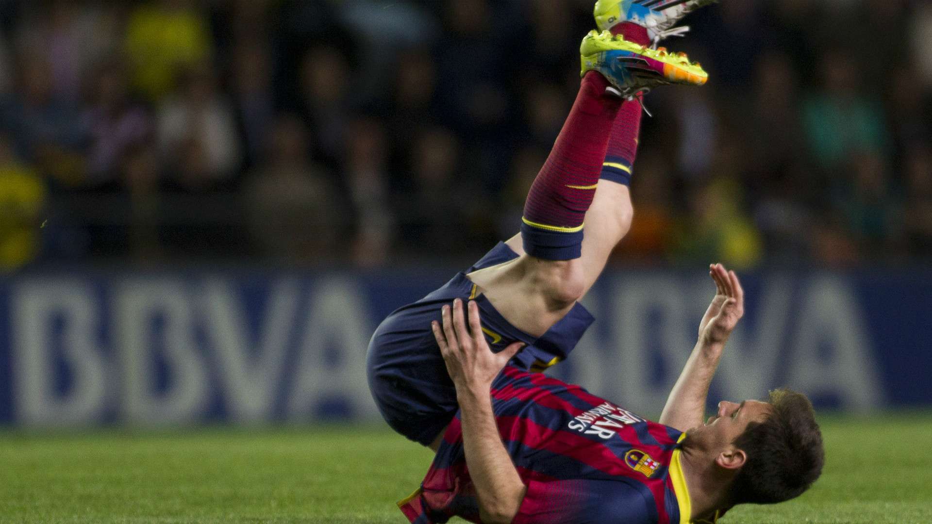 Lionel Messi Villarreal Barcelona 31082014