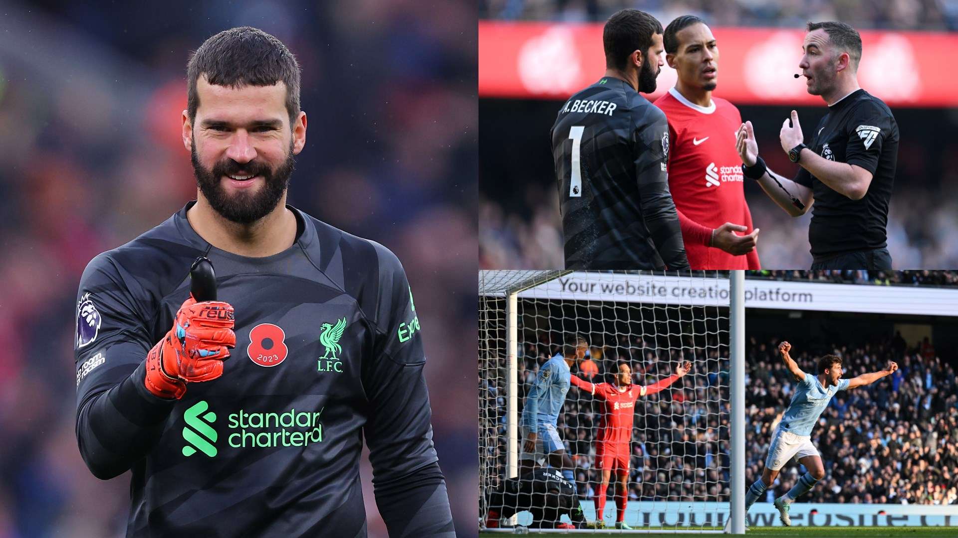 Liverpool Alisson Man City 2023-24