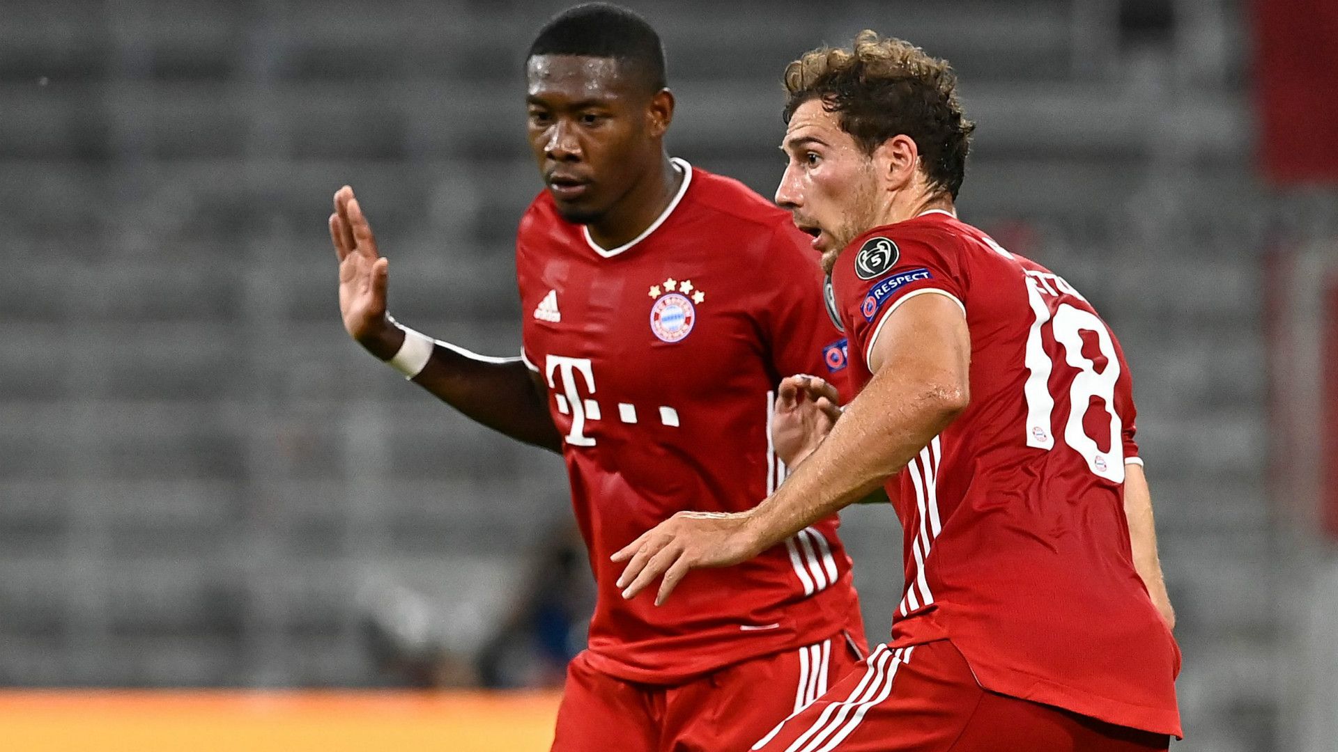 DAVID ALABA LEON GORETZKA BAYERN MÜNCHEN CHAMPIONS LEAGUE 08082020