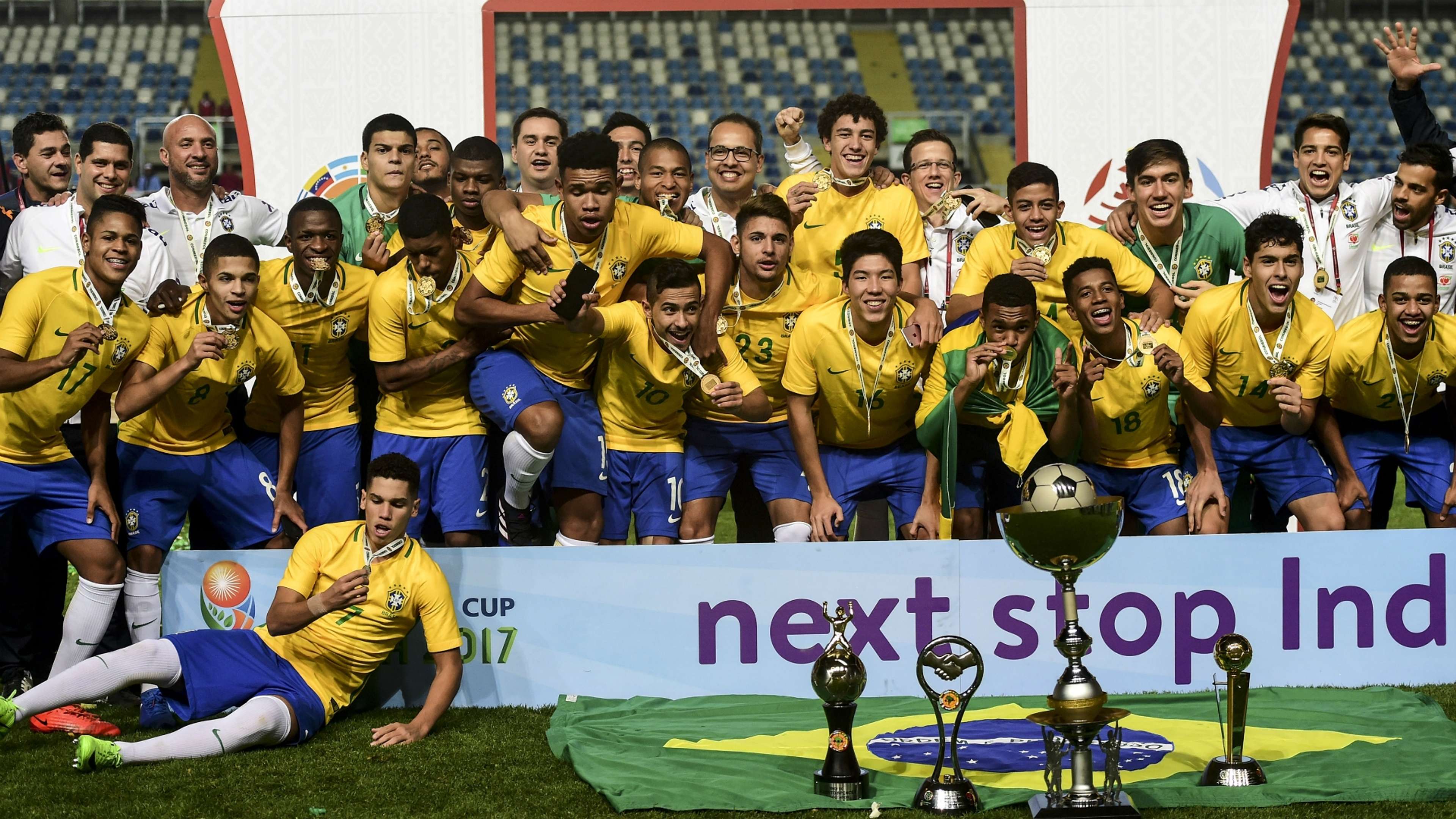 Brazil under-17 South American champions 2017