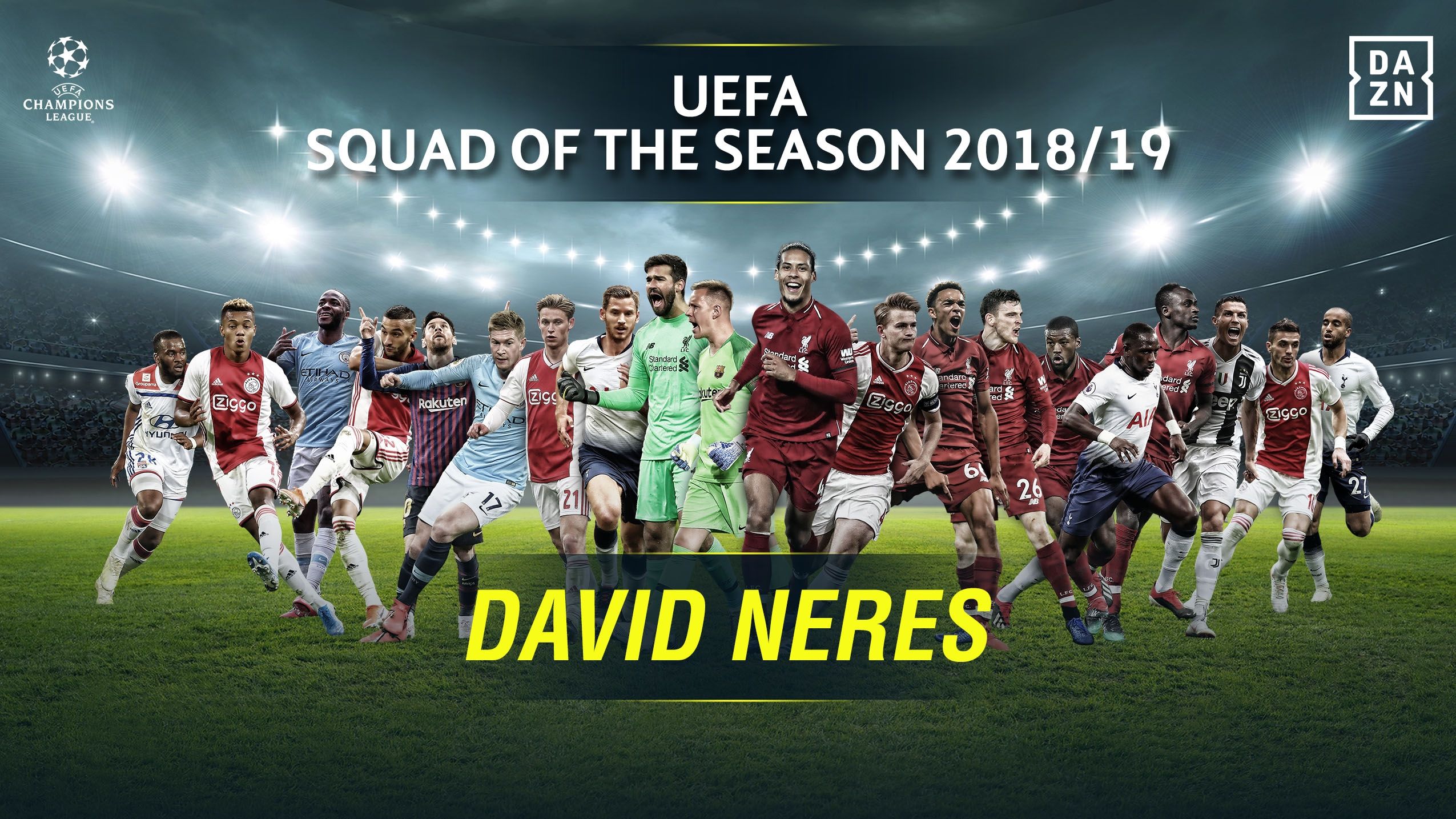 David Neres: 2018-19 UEFA Champions League Squad of the Season - Midfielder
