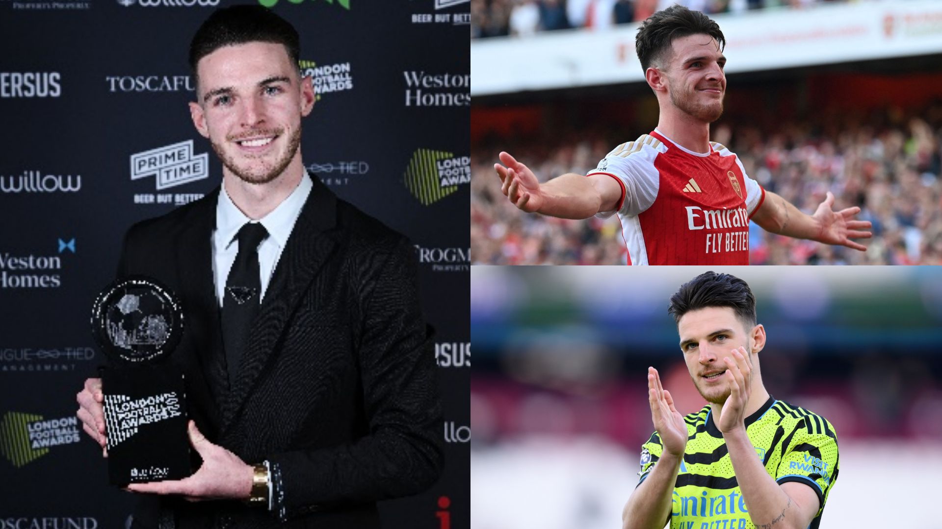 Declan Rice London Football Awards 2024