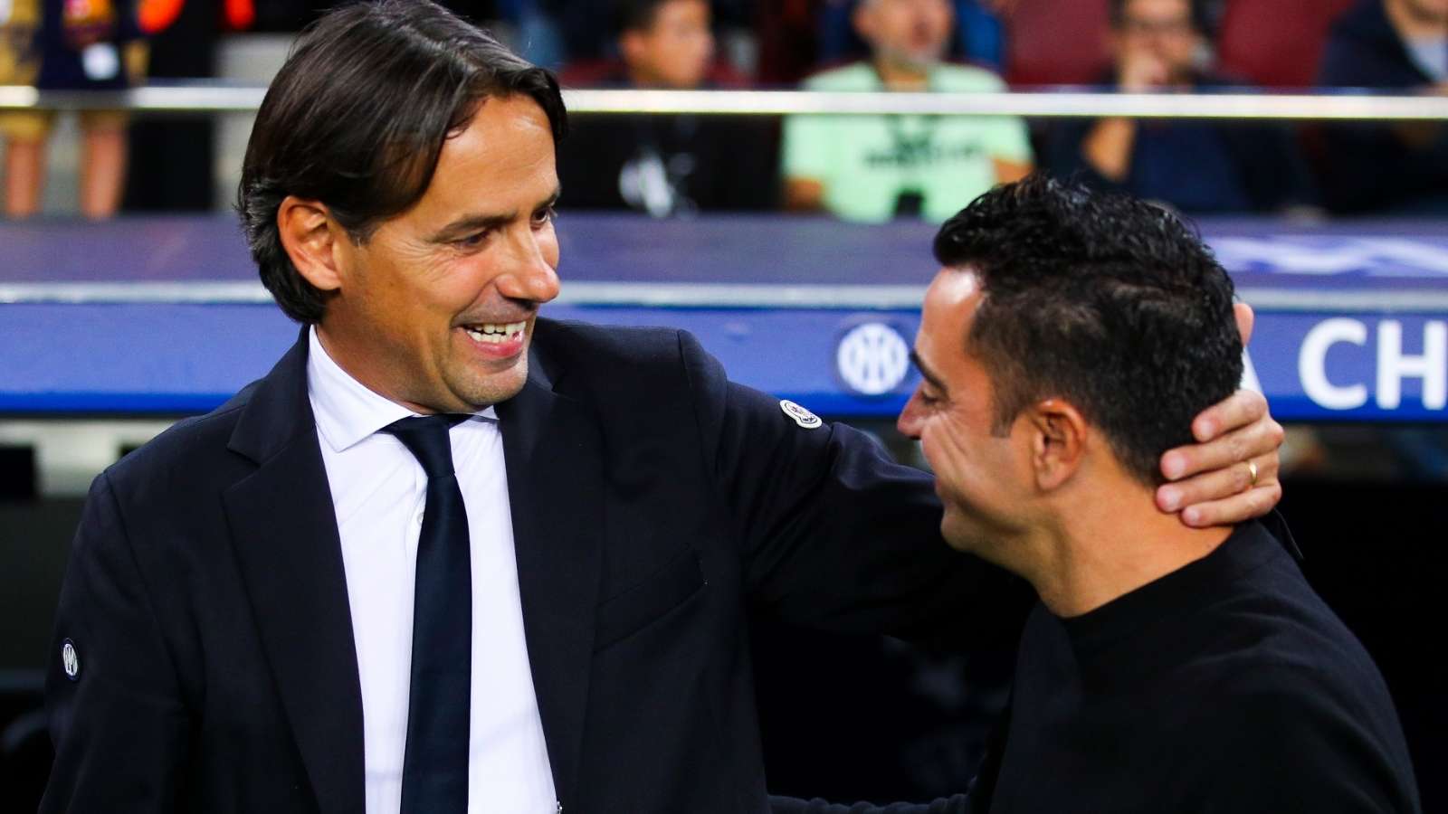 Simone Inzaghi, Xavi, Barcelona vs. Inter 12102022
