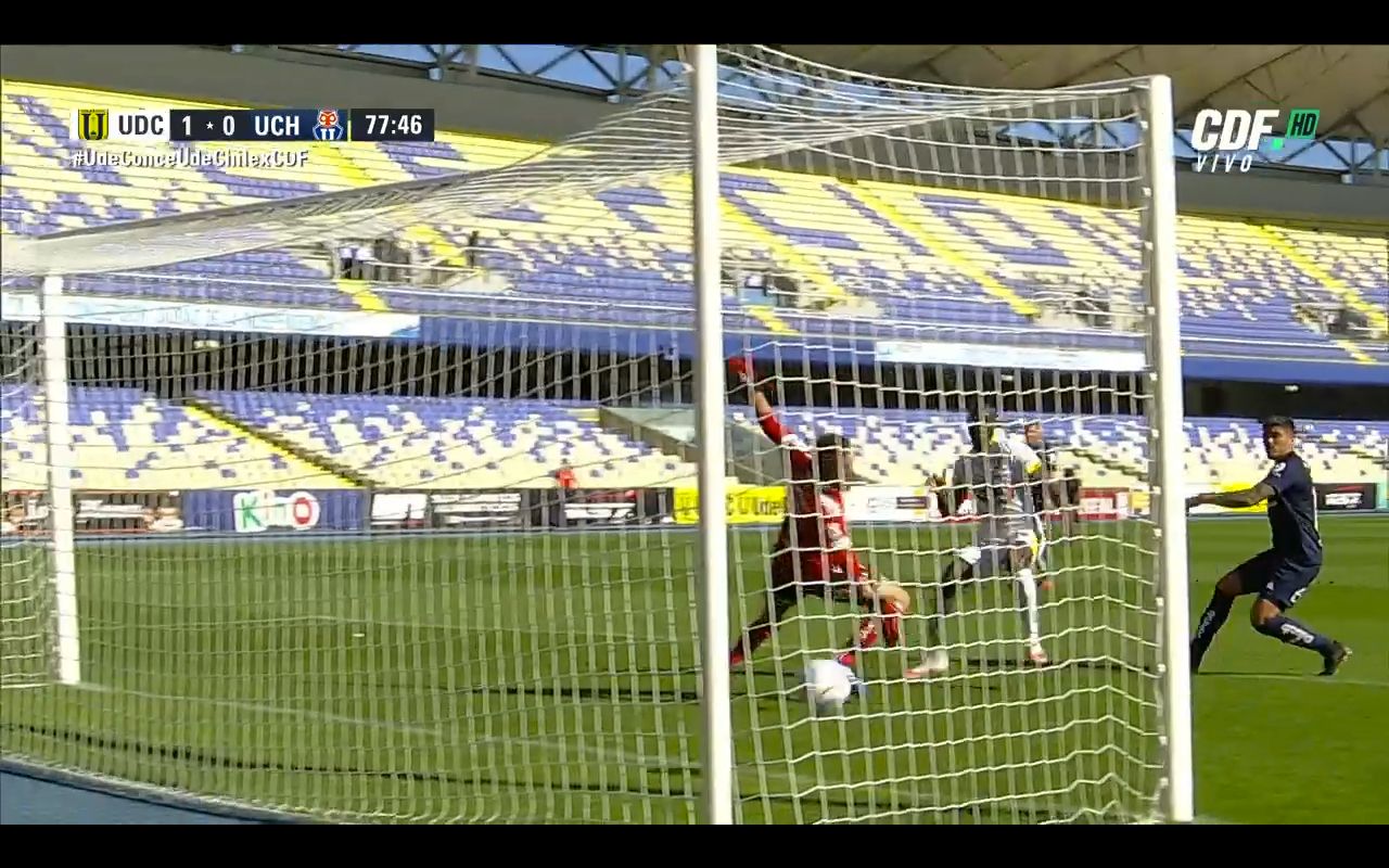 Captura del gol de Cecilio Waterman U. de Conce U. de Chile