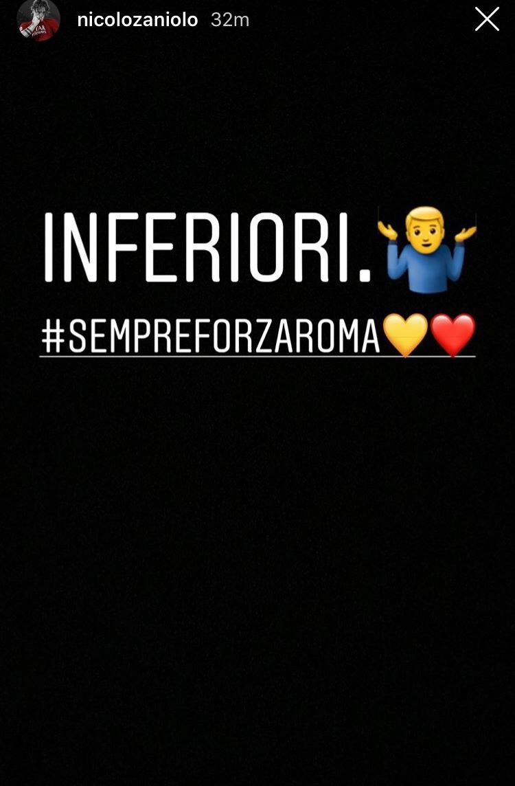Zaniolo IG vs. tifosi Lazio