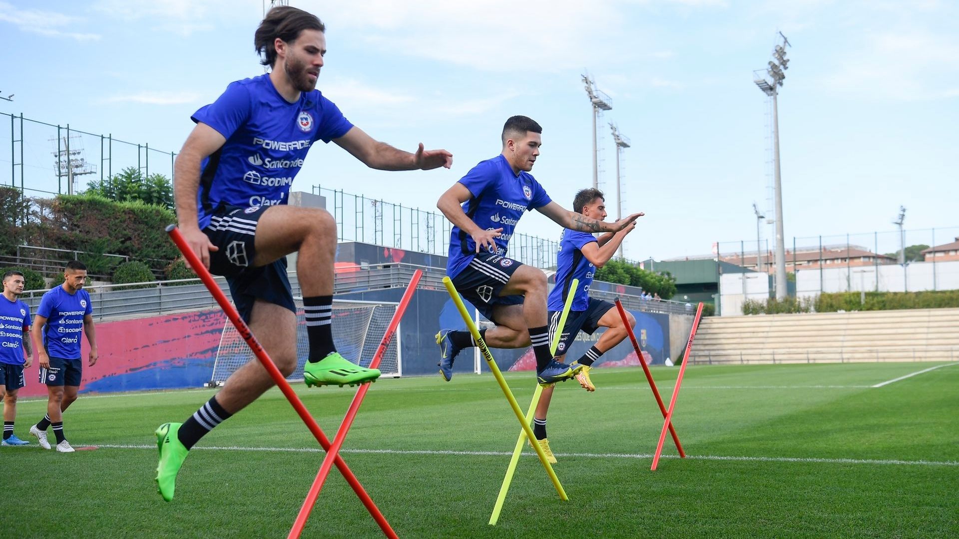 Chile training in Camp Nou Ben Brereton Díaz Felipe Méndez