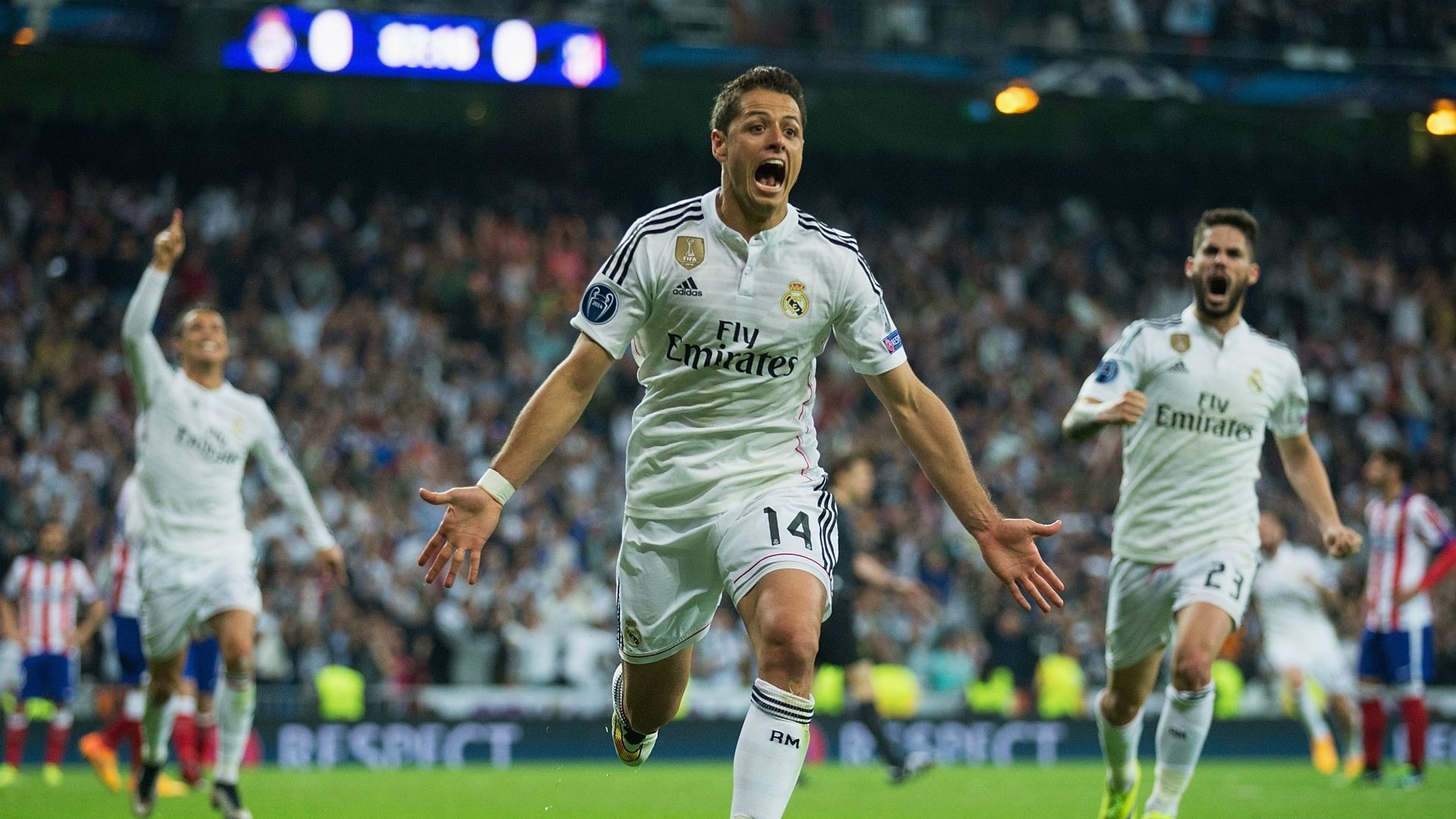 Chicharito Hernandez Real Madrid Atletico de Madrid Champions League 04222015