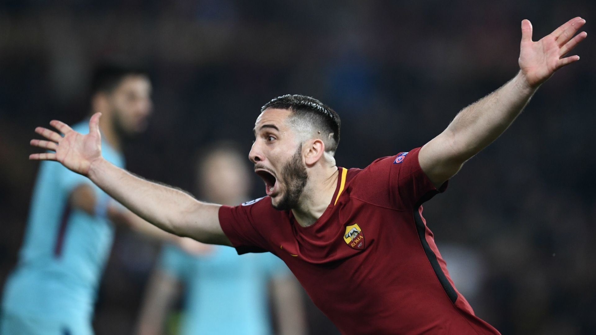 Kostas Manolas Roma Barcelona Uefa Champions League 10042018