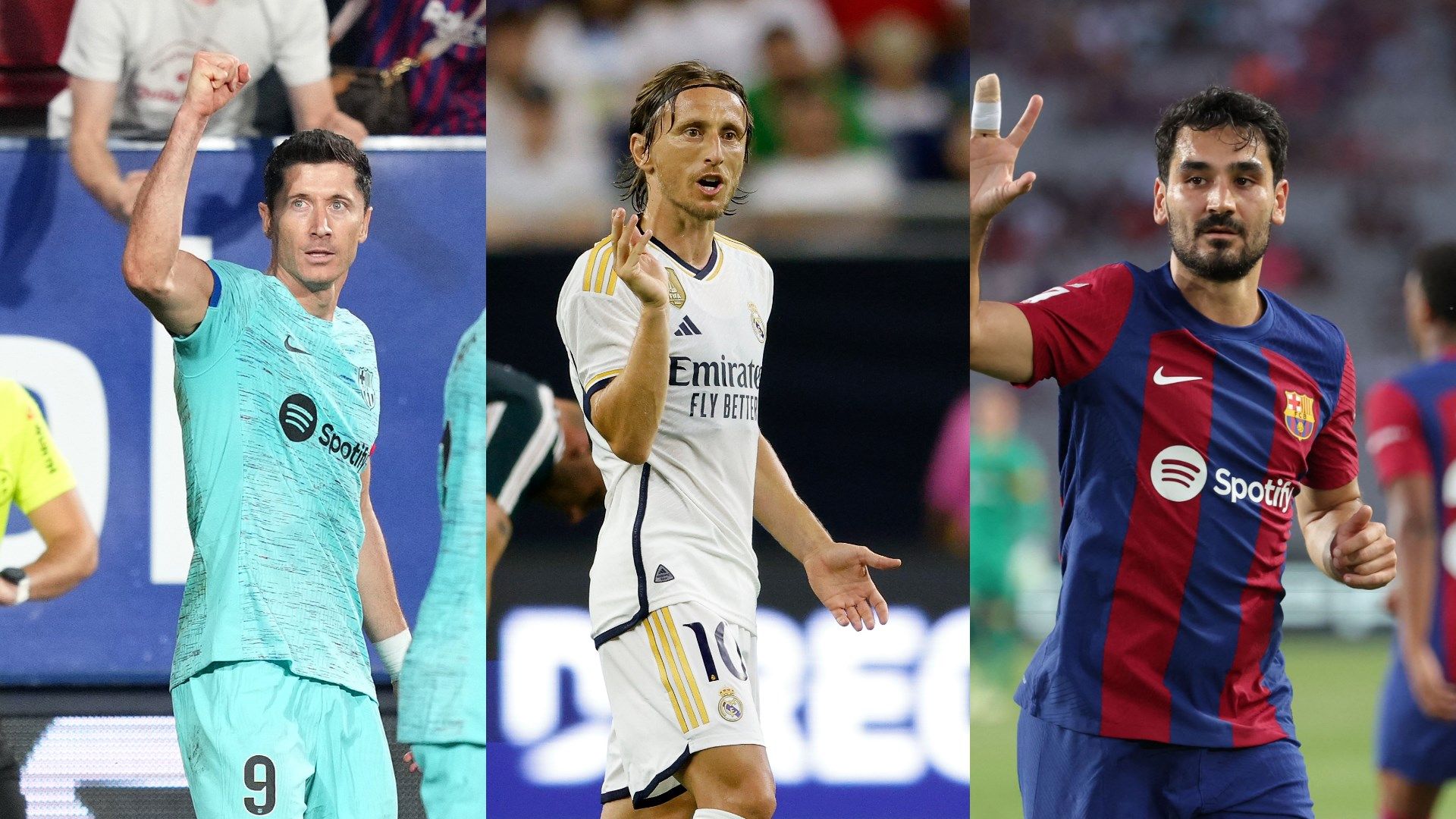 Luka Modric - Robert Lewandowski - İlkay Gundogan - Barcelona - Real Madrid 2023-2024