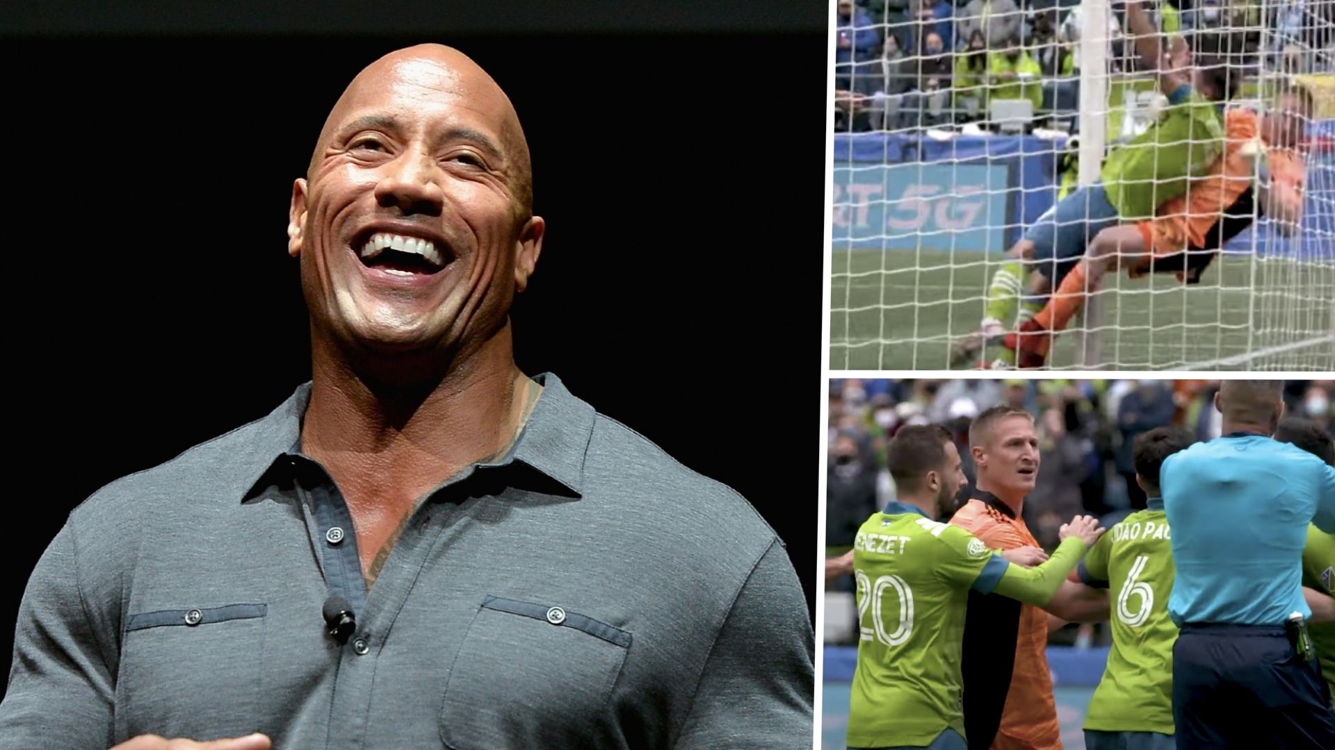Dwayne Johnson The Rock Seattle Sounders MLS