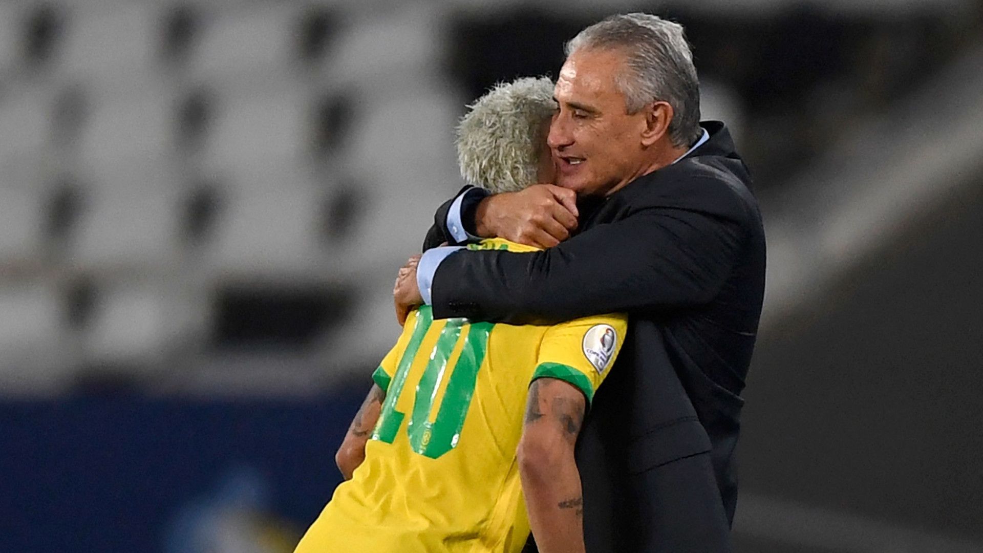 Neymar e Tite - Brasil x Peru Copa América 17062021