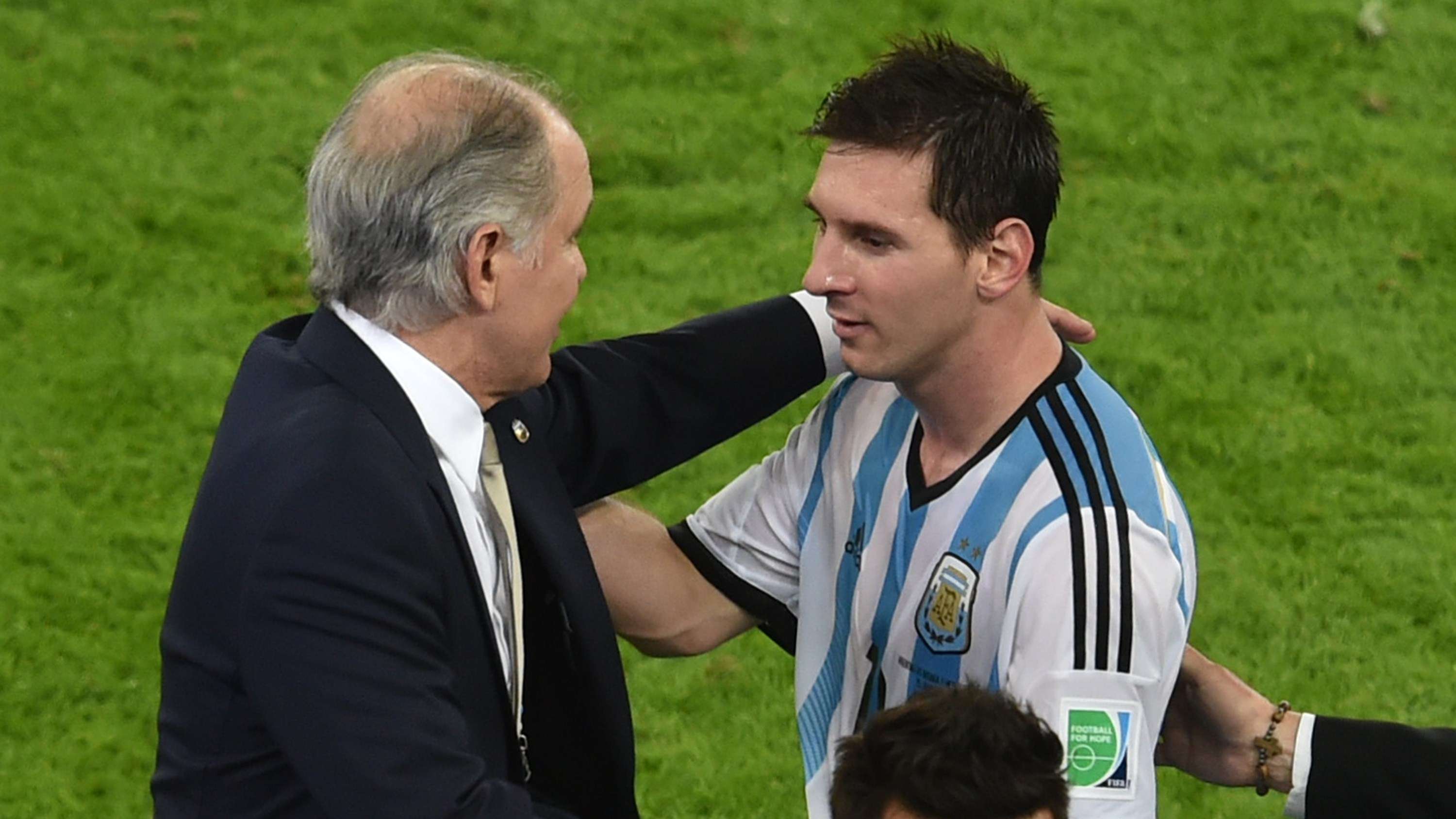 Alejandro Sabella and Lionel Messi - World Cup 2014