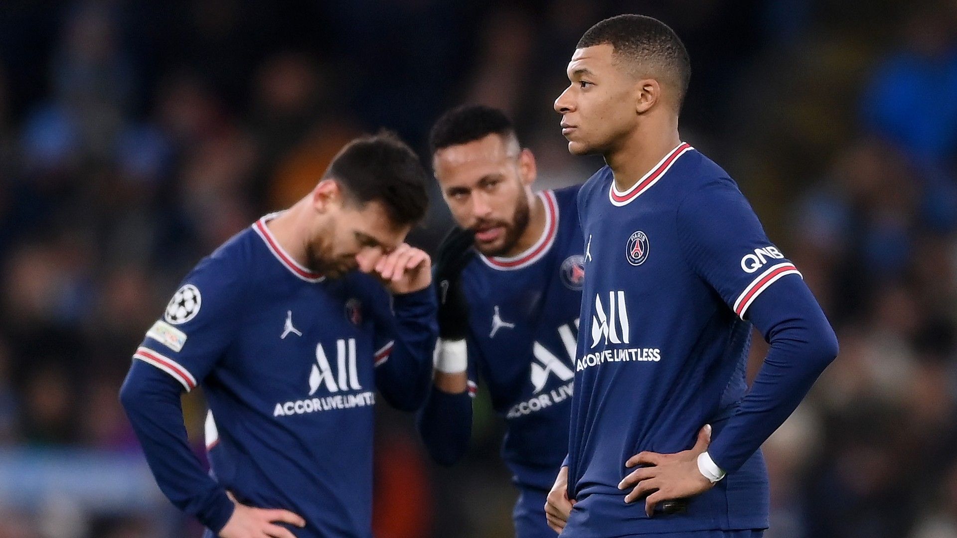 Lionel Messi Neymar Kylian Mbappe PSG 2021-22