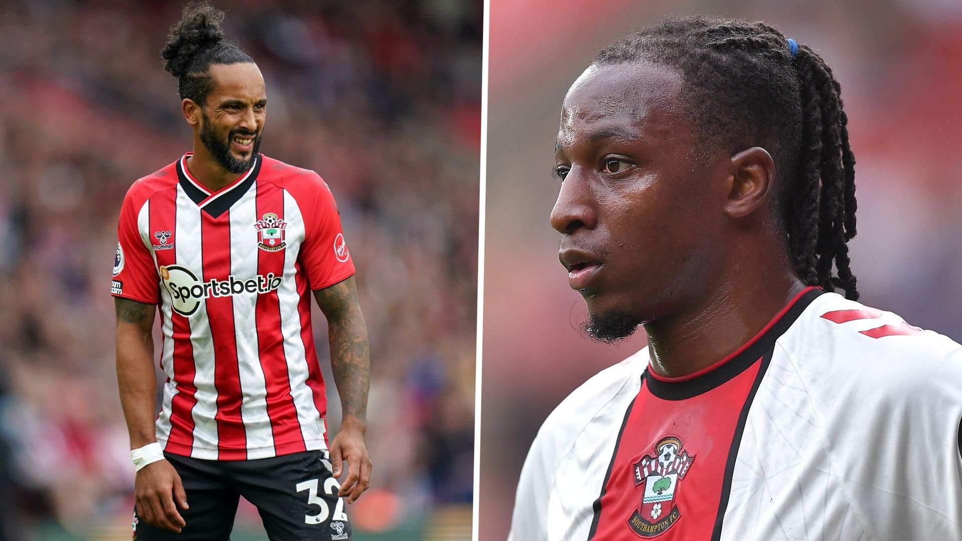 Theo Walcott and Joe Aribo.