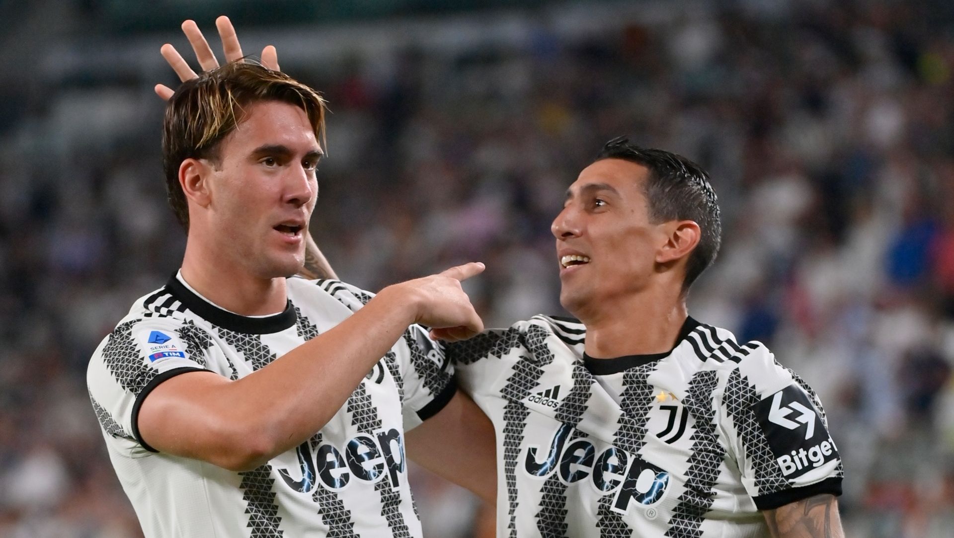 Dusan Vlahovic Angel Di Maria Juventus