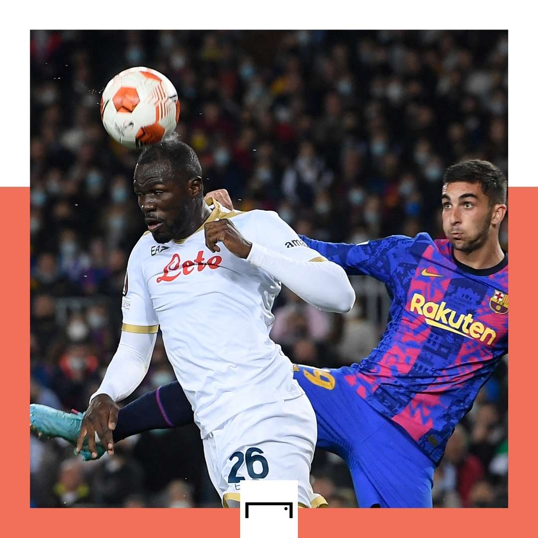 Kalidou Koulibaly Napoli Barcelona Europa League 2021-22 GFX