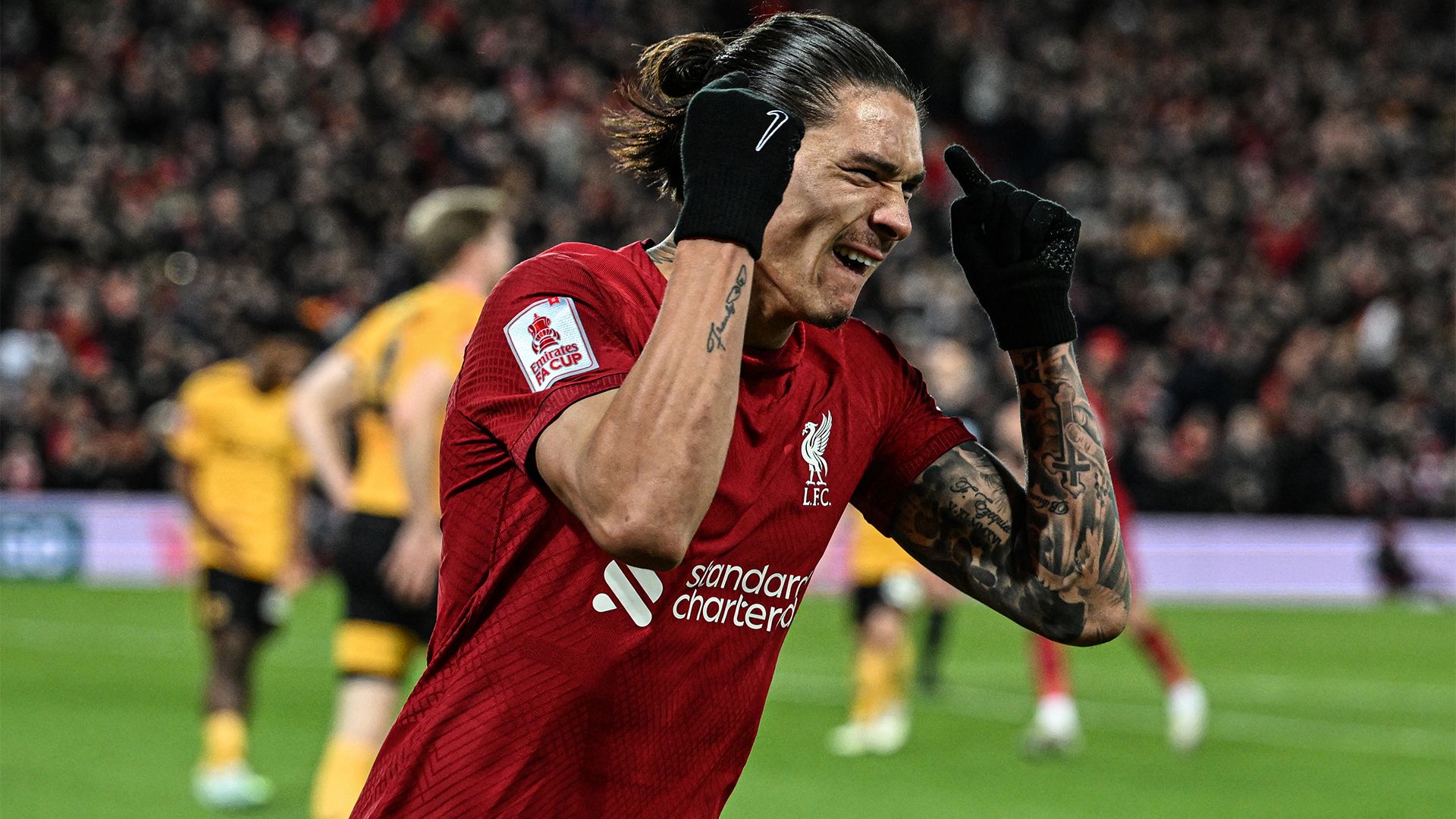 Darwin Nunez Liverpool FA Cup Wolves 2022-23