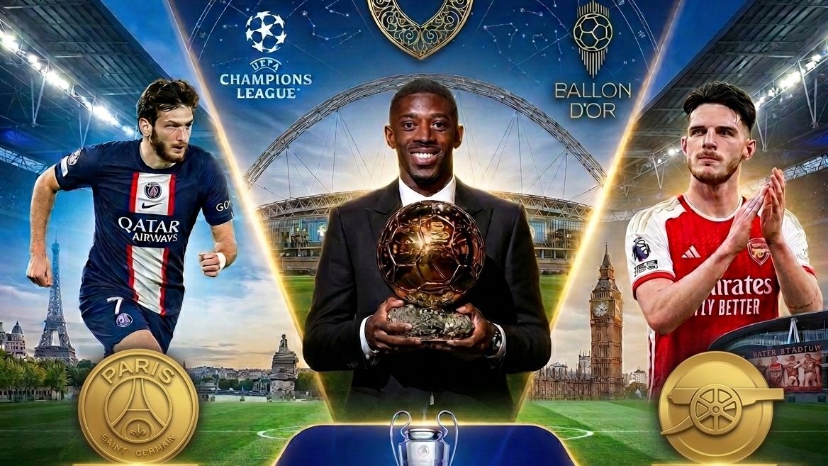 Ousmane Dembele Khvicha Kvaratskhelia Declan Rice GOAL ONLY