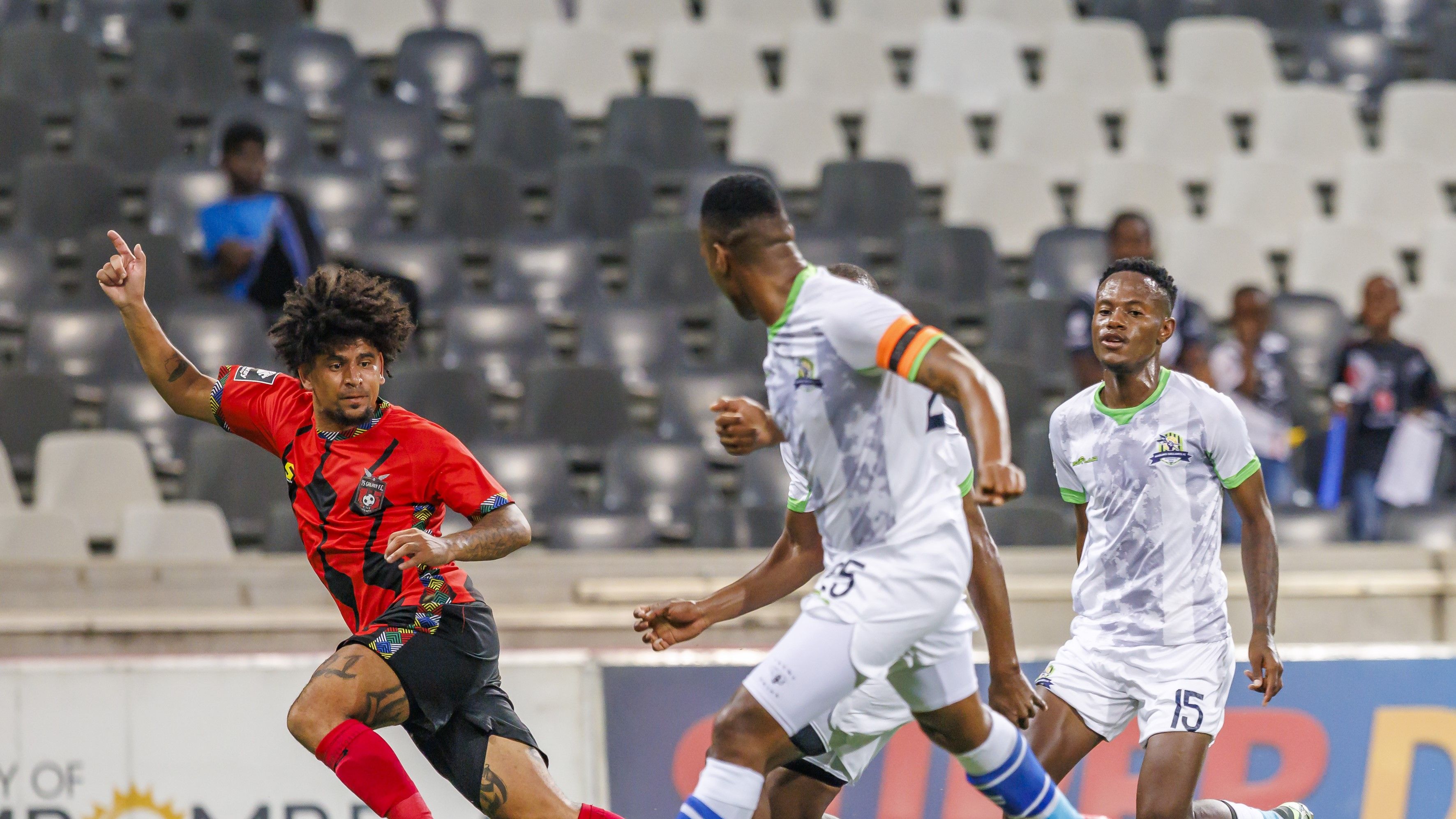 Keagan Dolly of TS Galaxy during a game against Marumo Gallants