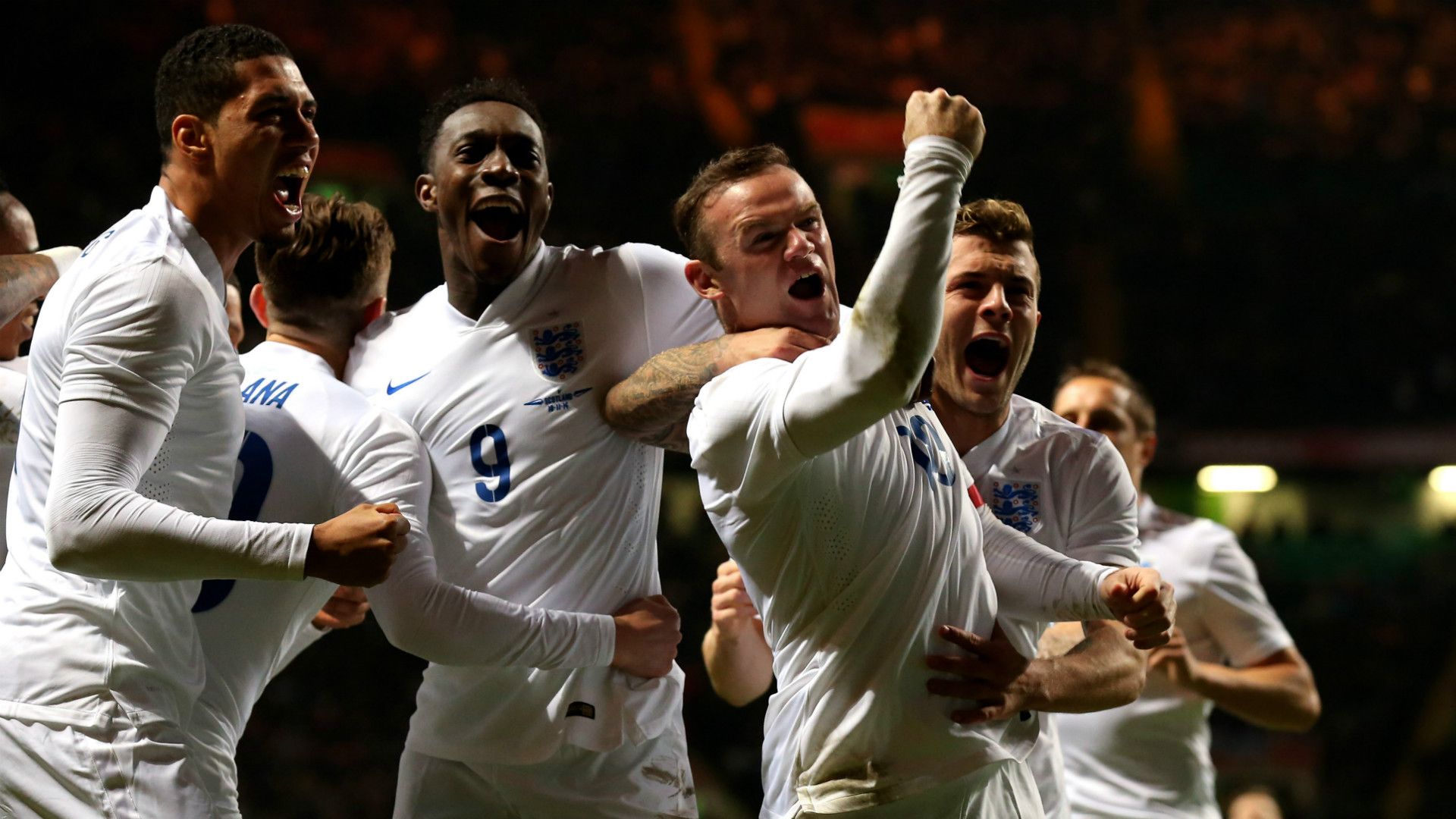 Chris Smalling, Danny Welbeck, Wayne Rooney, Jack Wilshere | Scotland 1-3 England | International Friendly