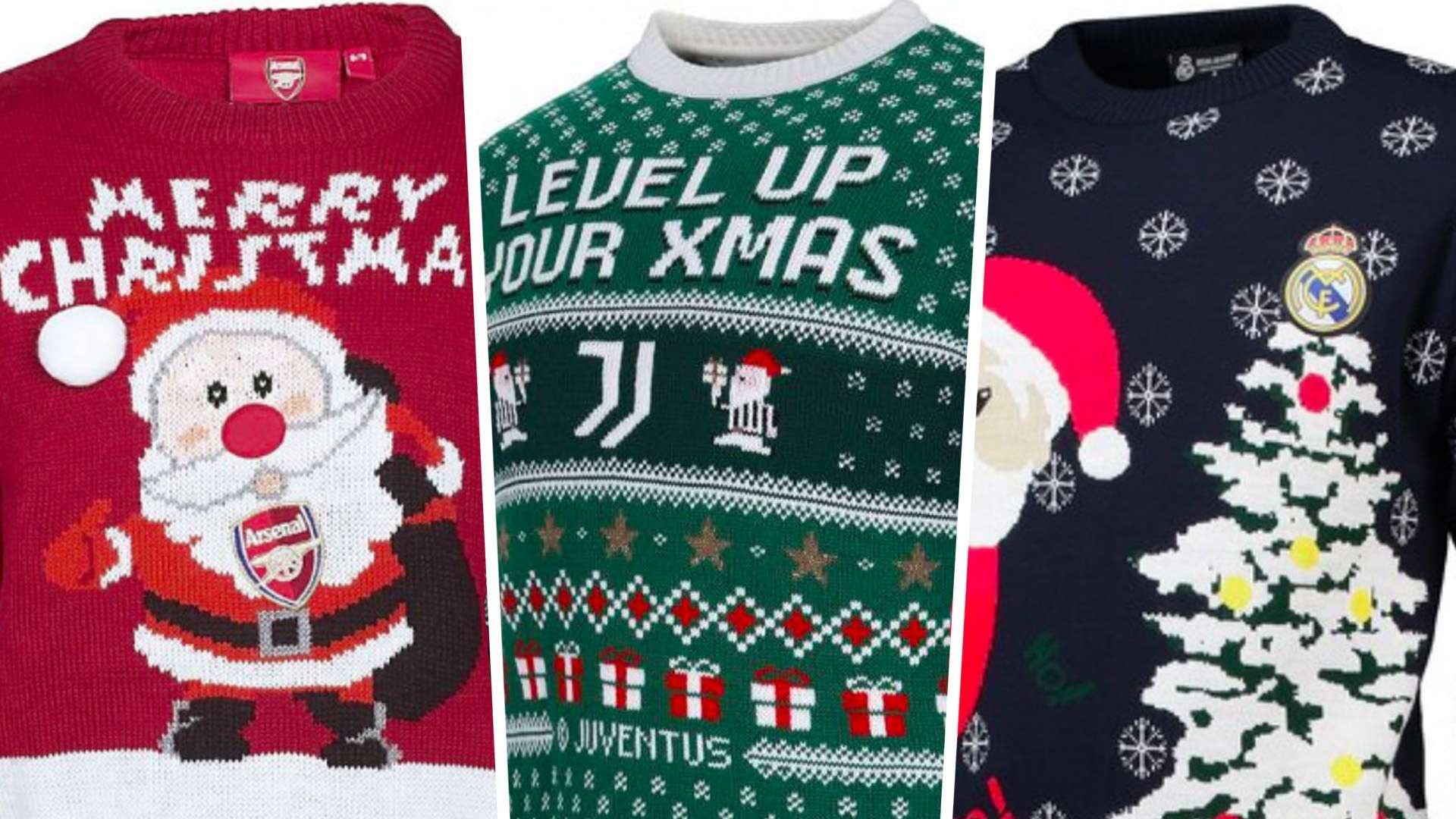 Football Christmas jumpers 2018 composite