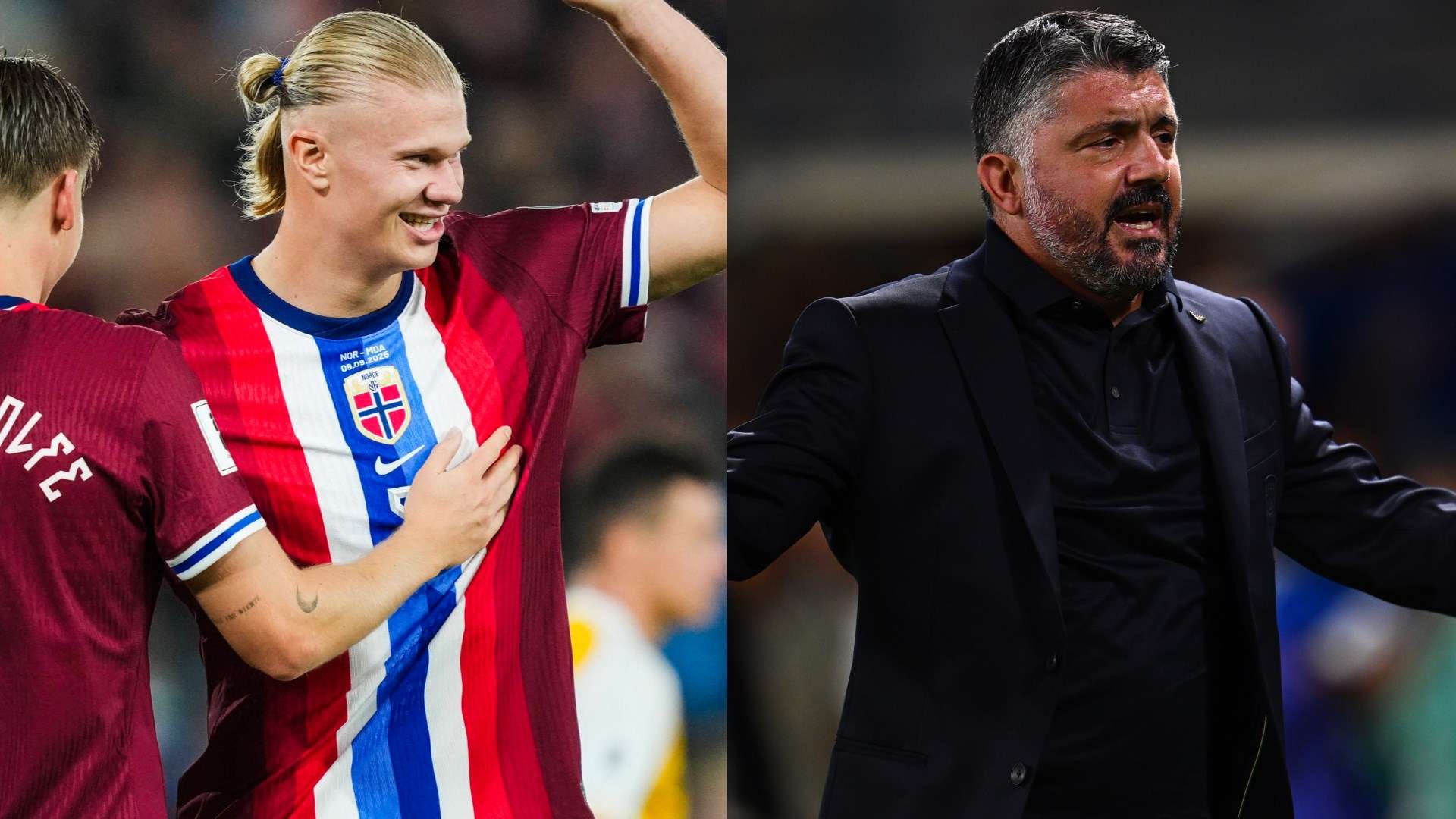 Haaland Gattuso Norway Italy