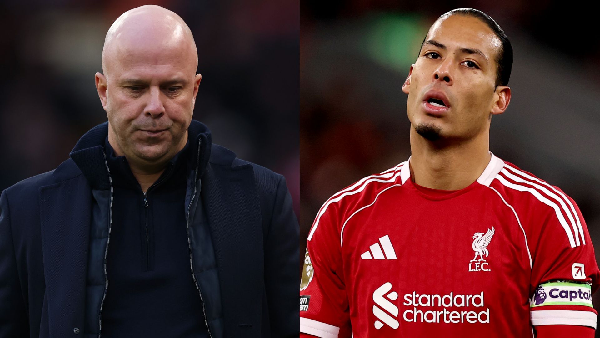 Arne Slot Virgil van Dijk Liverpool 2025-26