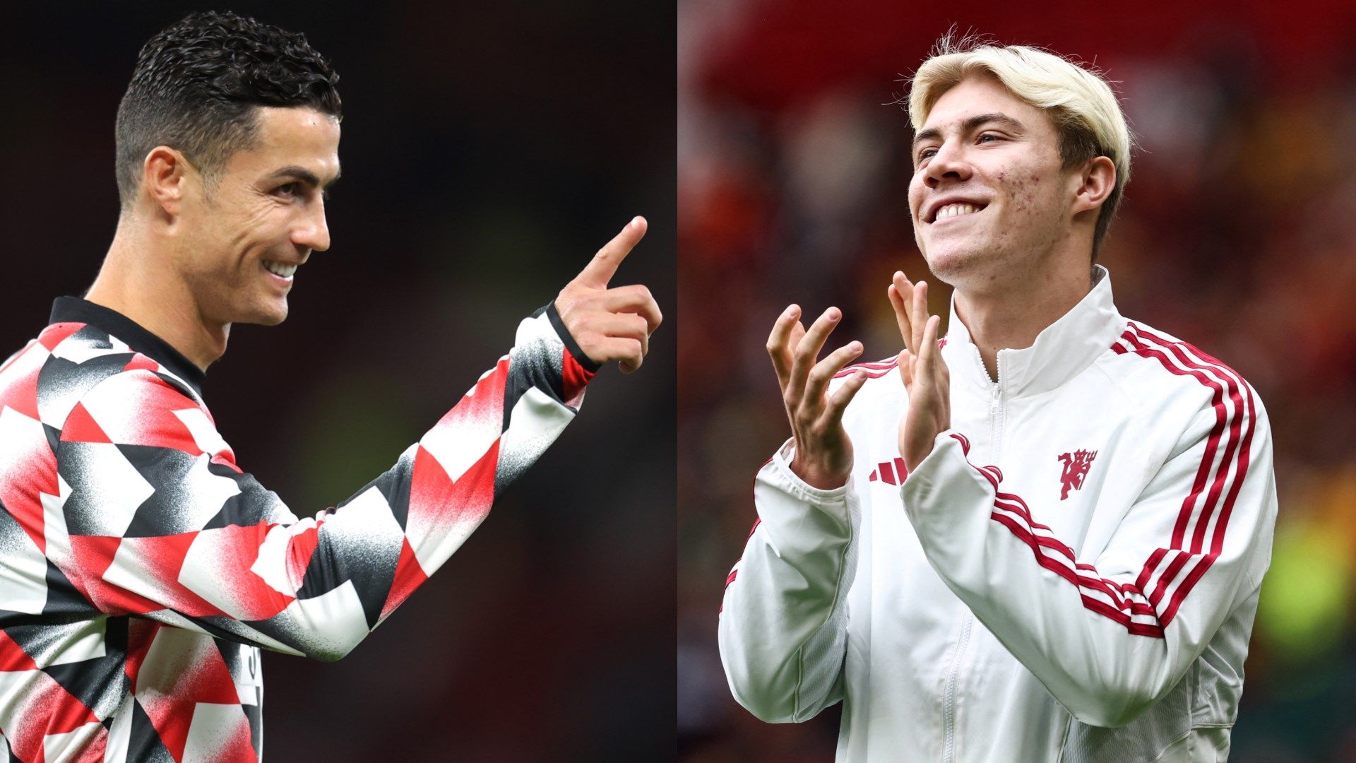 Cristiano Ronaldo Rasmus Hojlund Man Utd