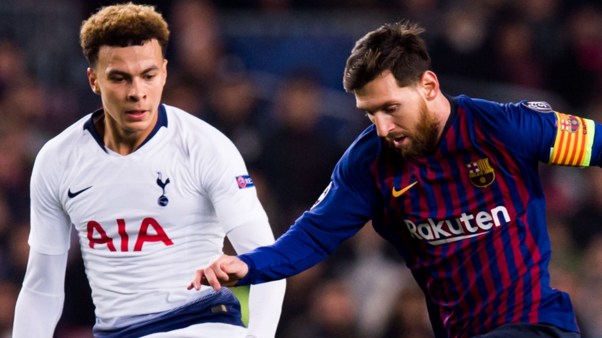 Dele Alli Lionel Messi Tottenham Barcelona