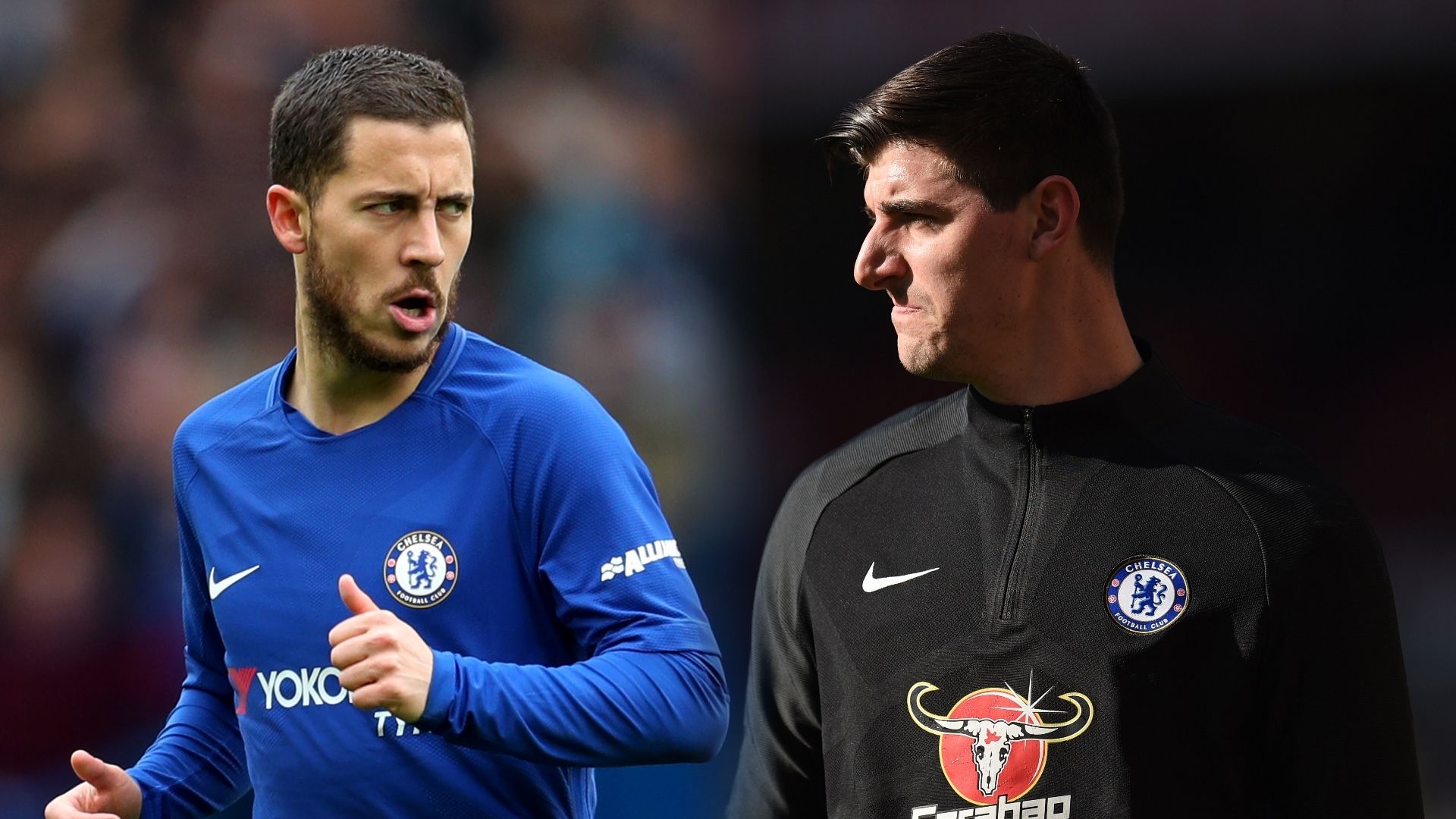 Eden Hazard, Thibaut Courtois, Chelsea