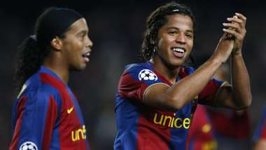 Ronaldinho Giovani dos Santos FC Barcelona Stuttgart Champions League 12122007