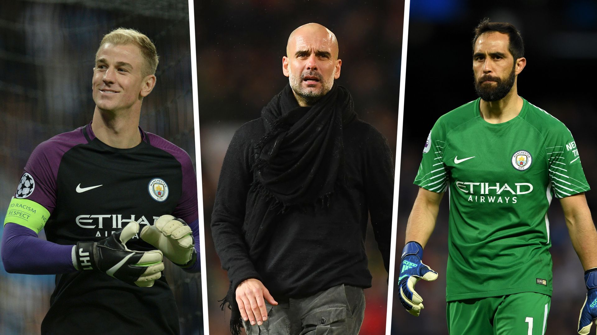 Joe Hart - Pep Guardiola - Claudio Bravo
