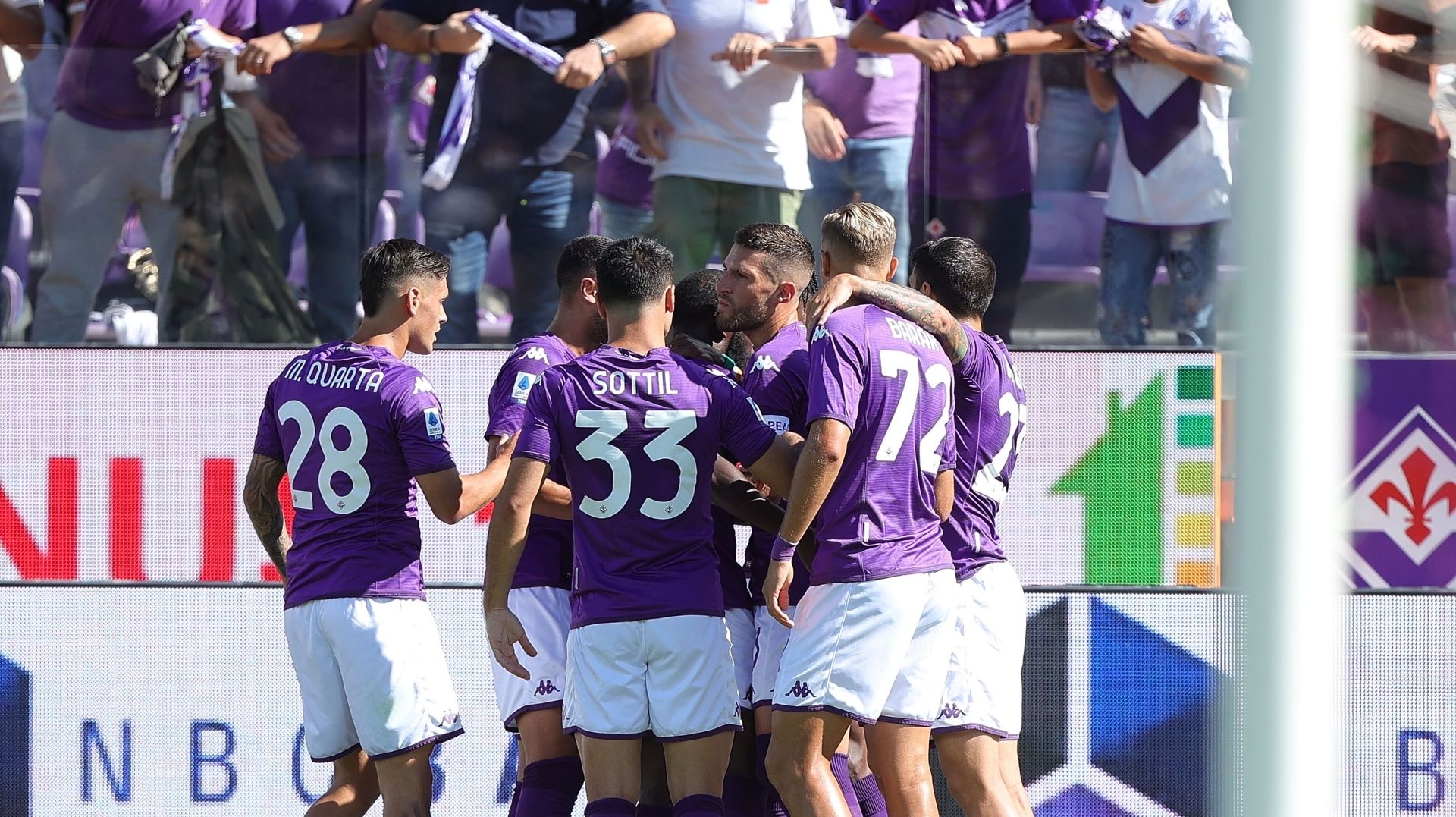 fiorentina verona esultanza